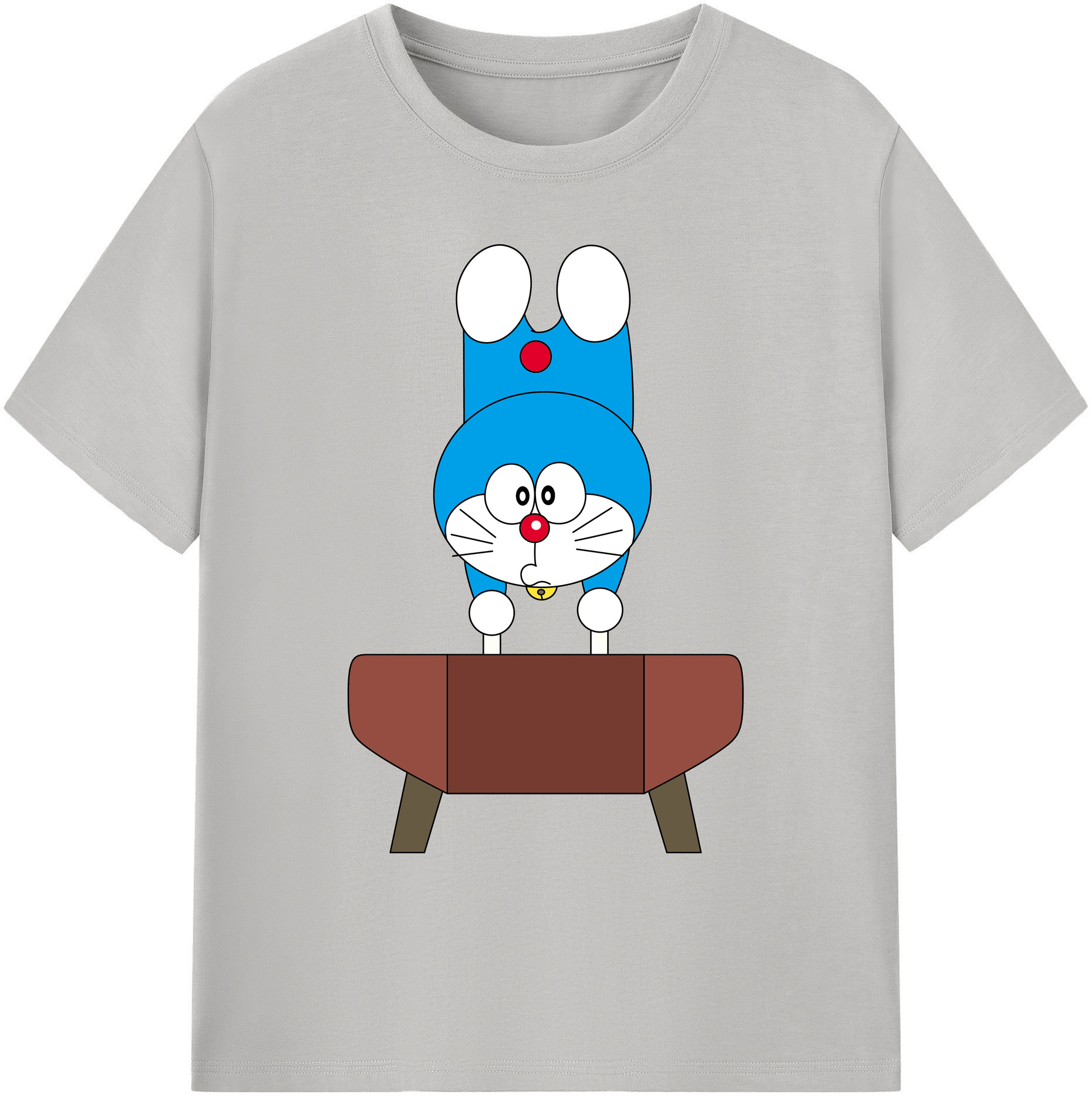 （画像用） ドラえもん Doraemon 綿100％ メンズ半袖Tシャツ｜肌触りやわらか＆通気性
