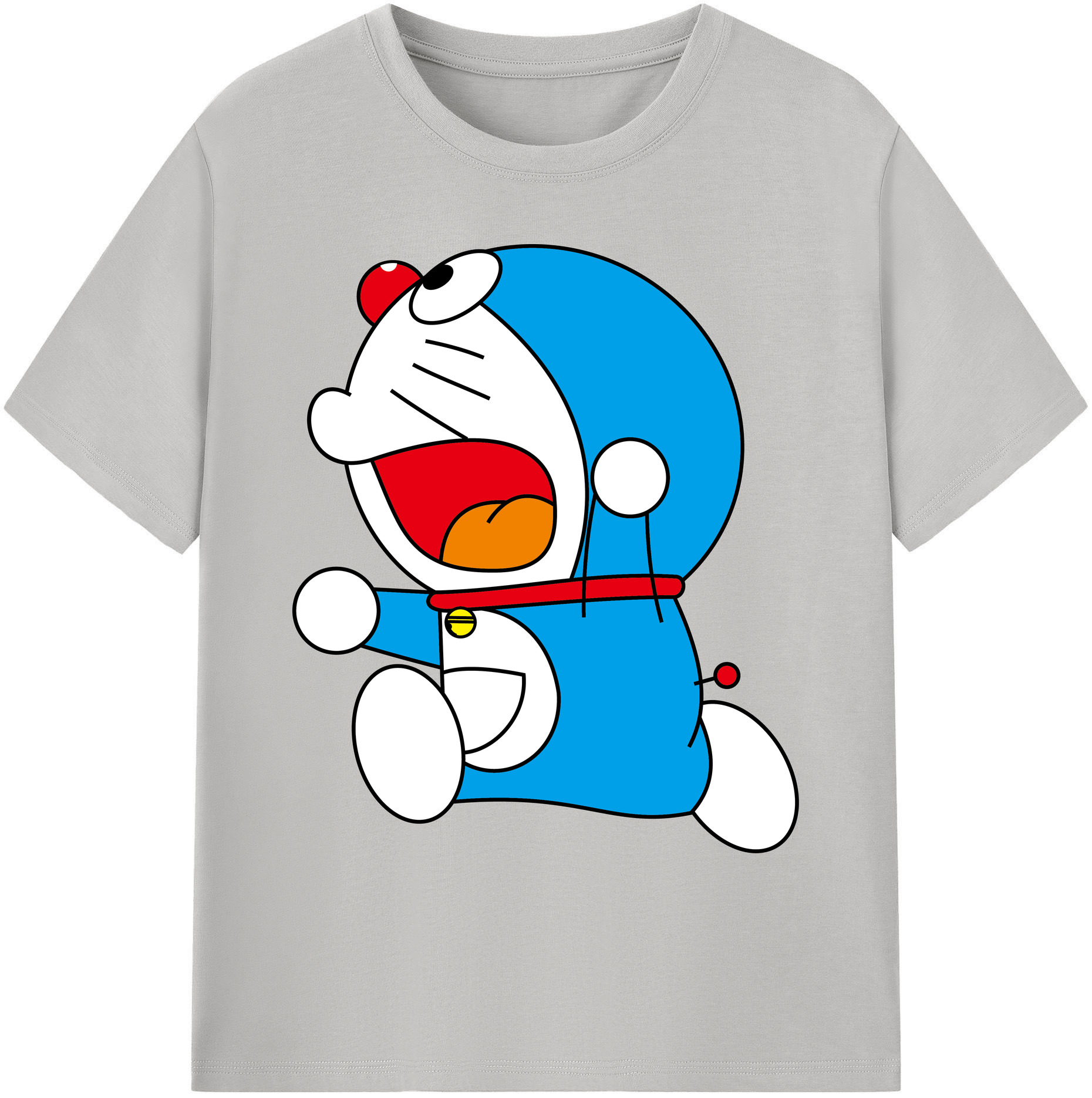 （画像用） ドラえもん Doraemon 綿100％ メンズ半袖Tシャツ｜肌触りやわらか＆通気性