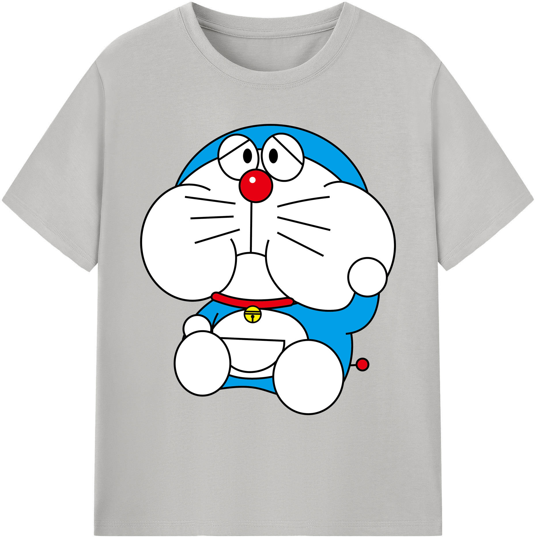 （画像用） ドラえもん Doraemon 綿100％ メンズ半袖Tシャツ｜肌触りやわらか＆通気性