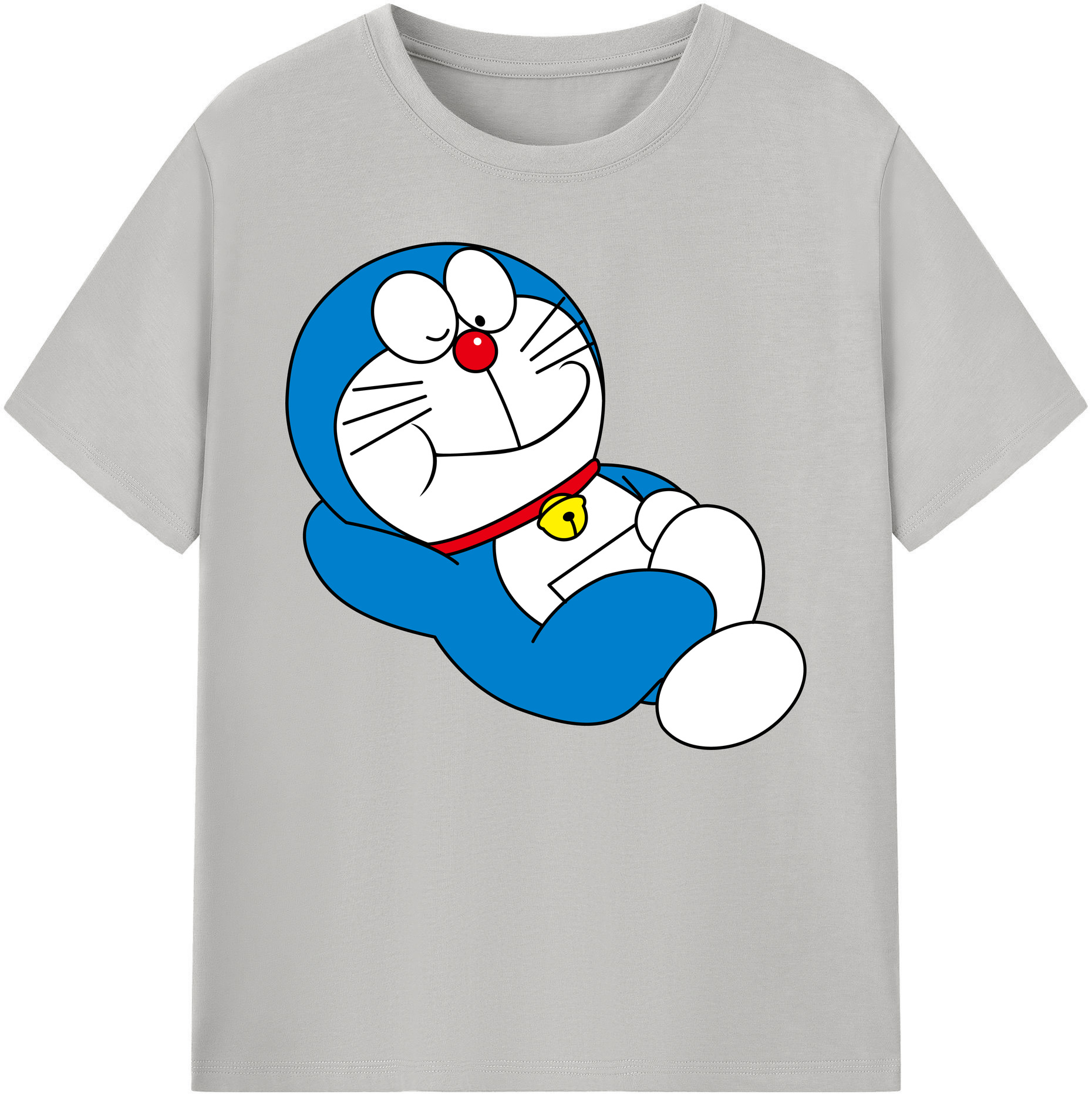 （画像用） ドラえもん Doraemon 綿100％ メンズ半袖Tシャツ｜肌触りやわらか＆通気性