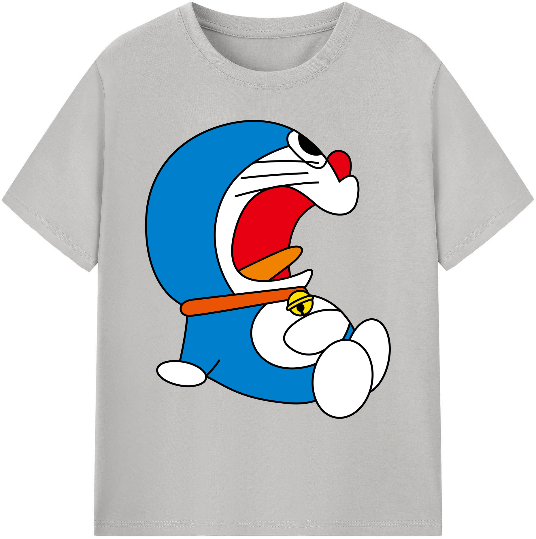 （画像用） ドラえもん Doraemon 綿100％ メンズ半袖Tシャツ｜肌触りやわらか＆通気性