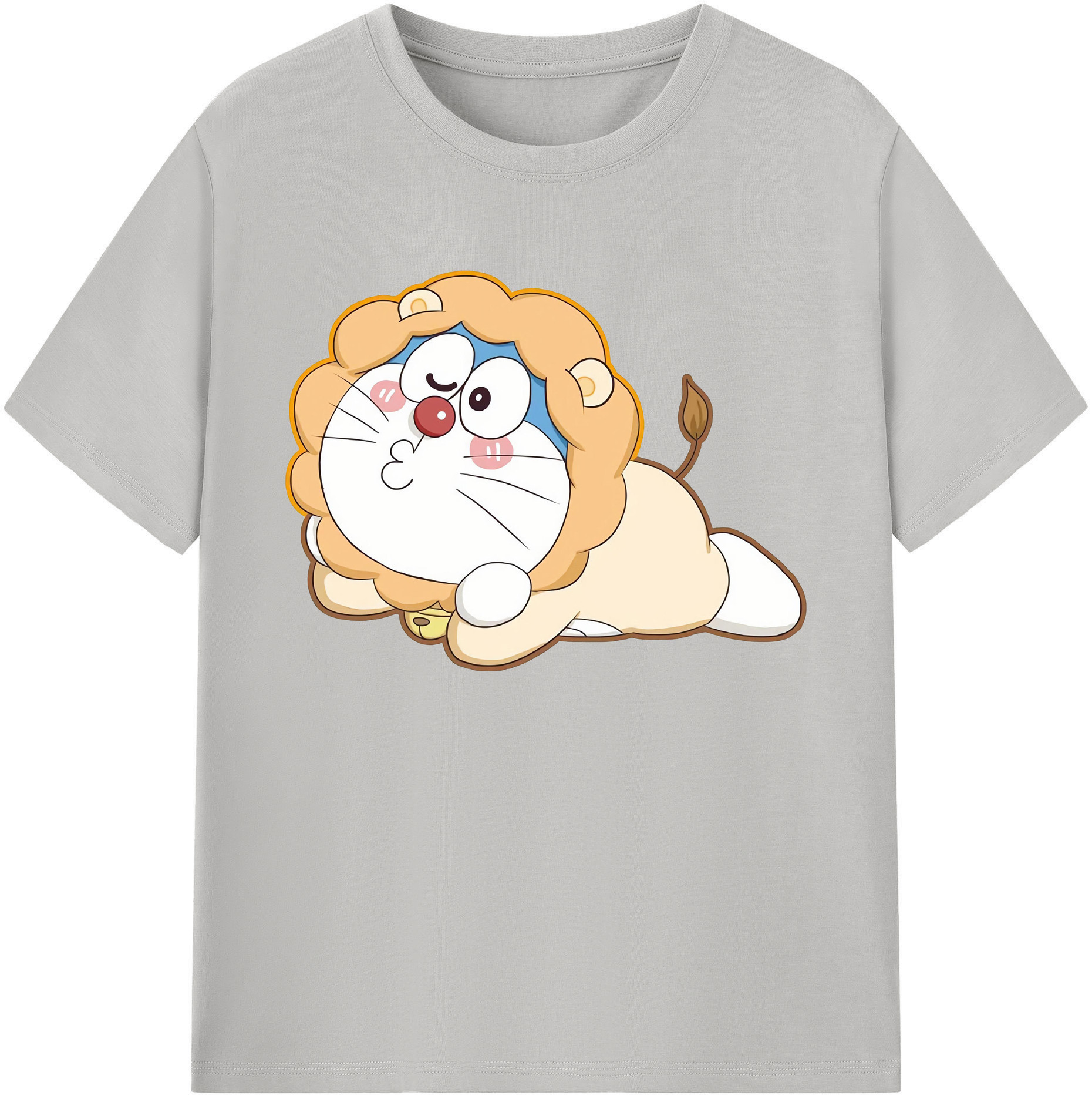 （画像用） ドラえもん Doraemon 綿100％ メンズ半袖Tシャツ｜肌触りやわらか＆通気性