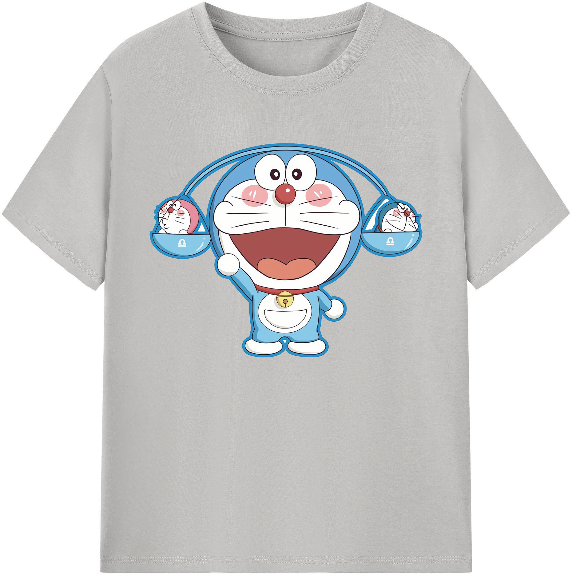 （画像用） ドラえもん Doraemon 綿100％ メンズ半袖Tシャツ｜肌触りやわらか＆通気性