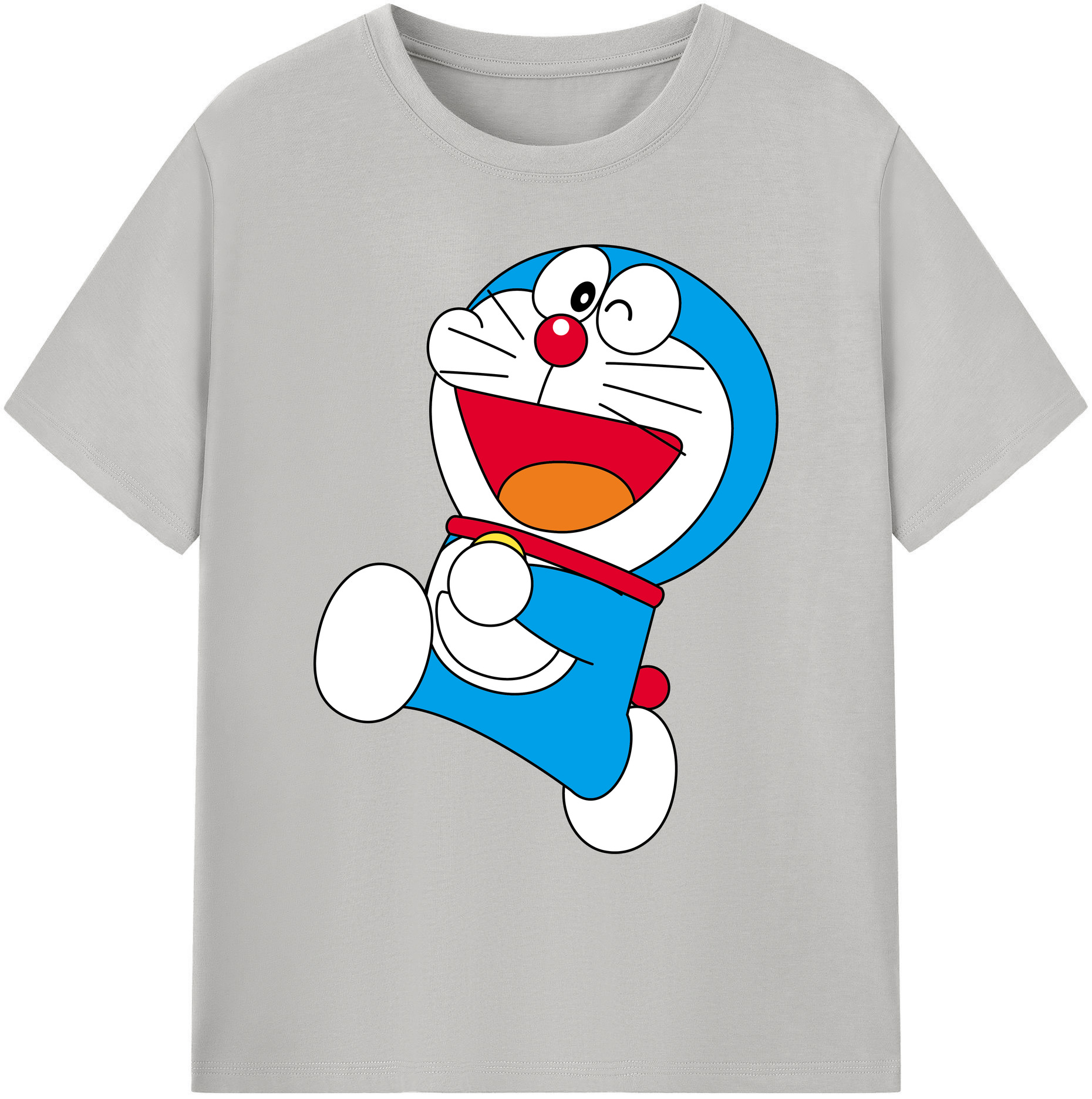 （画像用） ドラえもん Doraemon 綿100％ メンズ半袖Tシャツ｜肌触りやわらか＆通気性