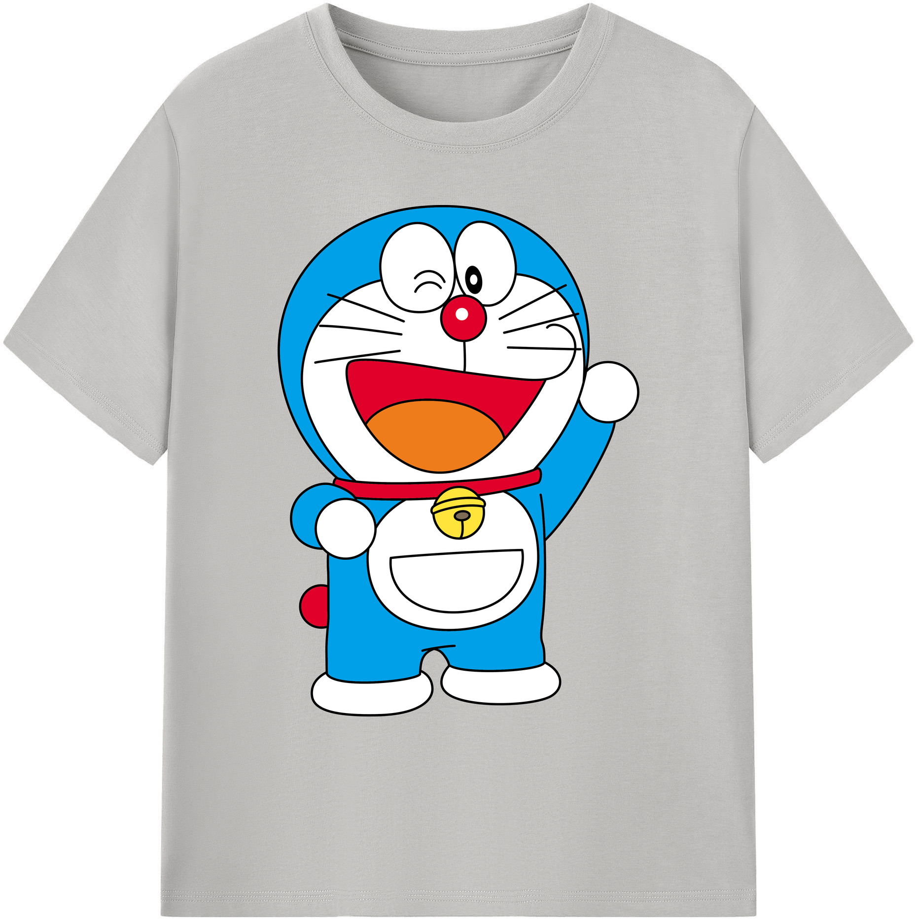 （画像用） ドラえもん Doraemon 綿100％ メンズ半袖Tシャツ｜肌触りやわらか＆通気性