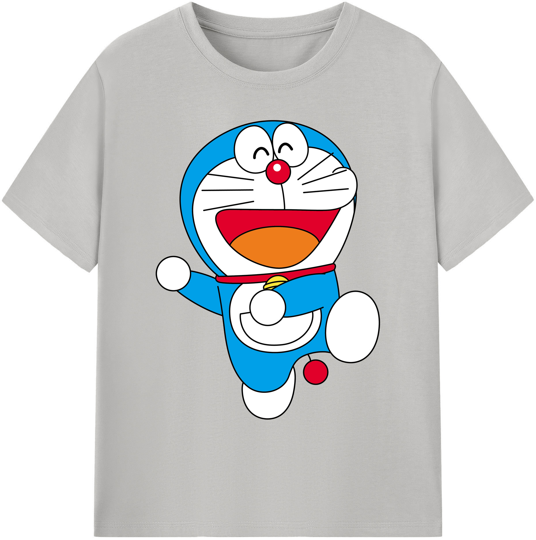 （画像用） ドラえもん Doraemon 綿100％ メンズ半袖Tシャツ｜肌触りやわらか＆通気性