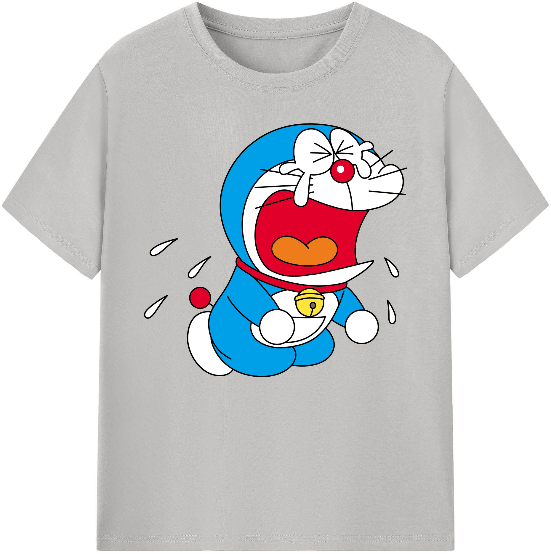 （画像用） ドラえもん Doraemon 綿100％ メンズ半袖Tシャツ｜肌触りやわらか＆通気性