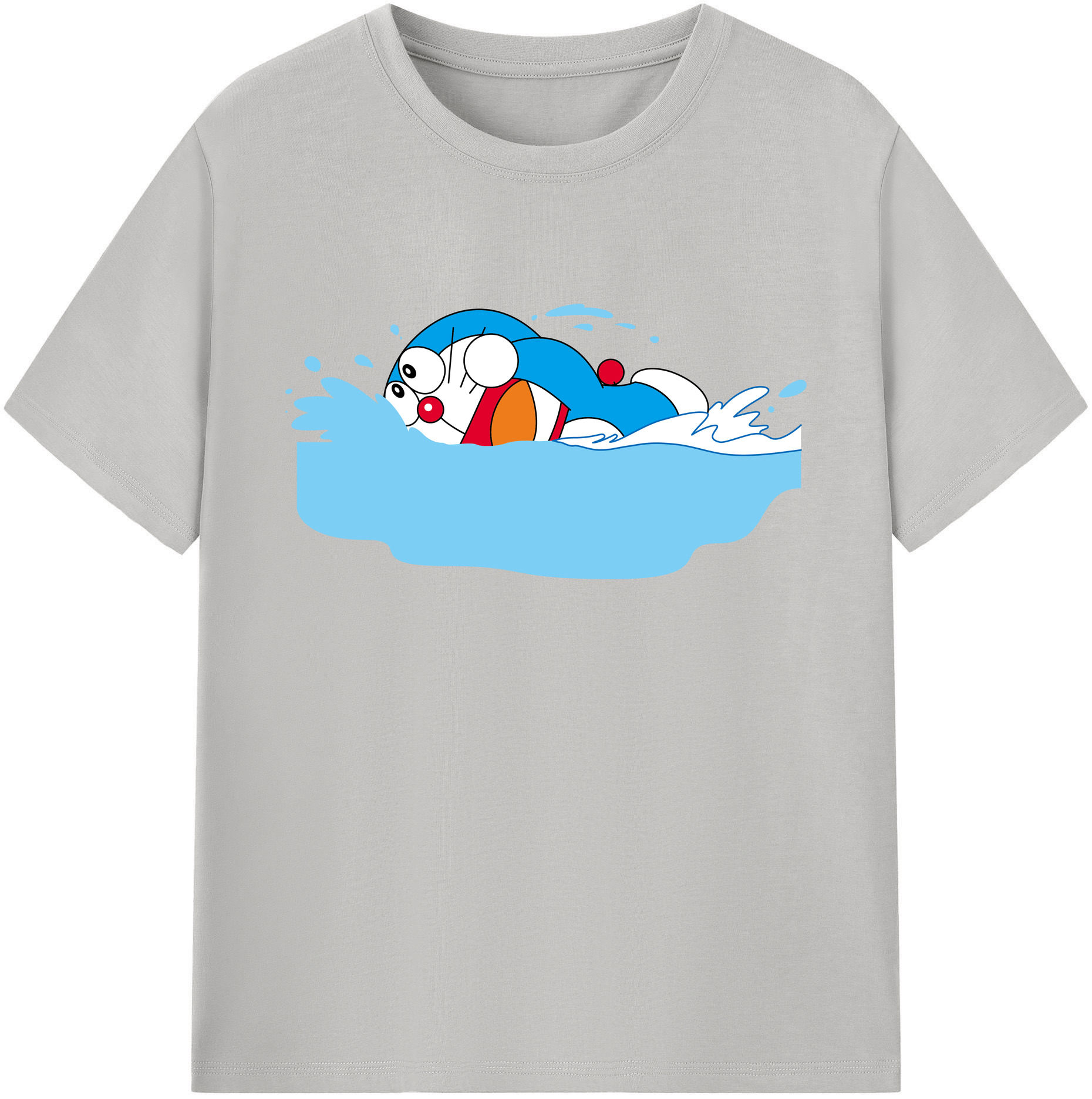 （画像用） ドラえもん Doraemon 綿100％ メンズ半袖Tシャツ｜肌触りやわらか＆通気性