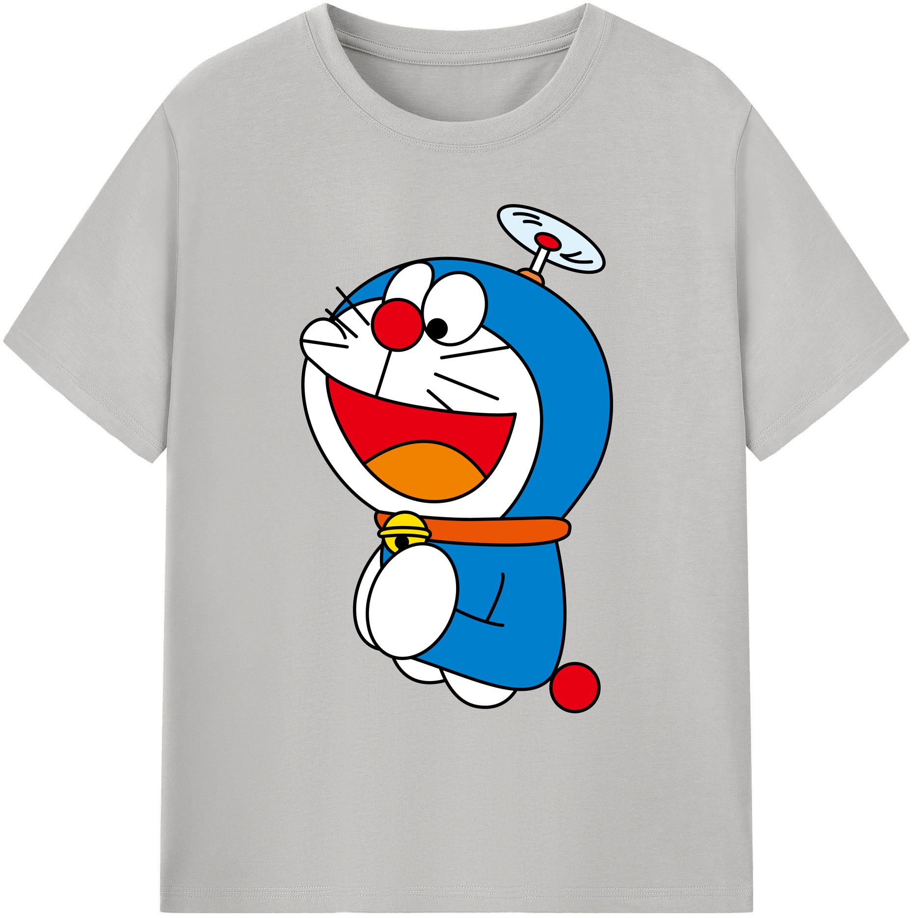 （画像用） ドラえもん Doraemon 綿100％ メンズ半袖Tシャツ｜肌触りやわらか＆通気性