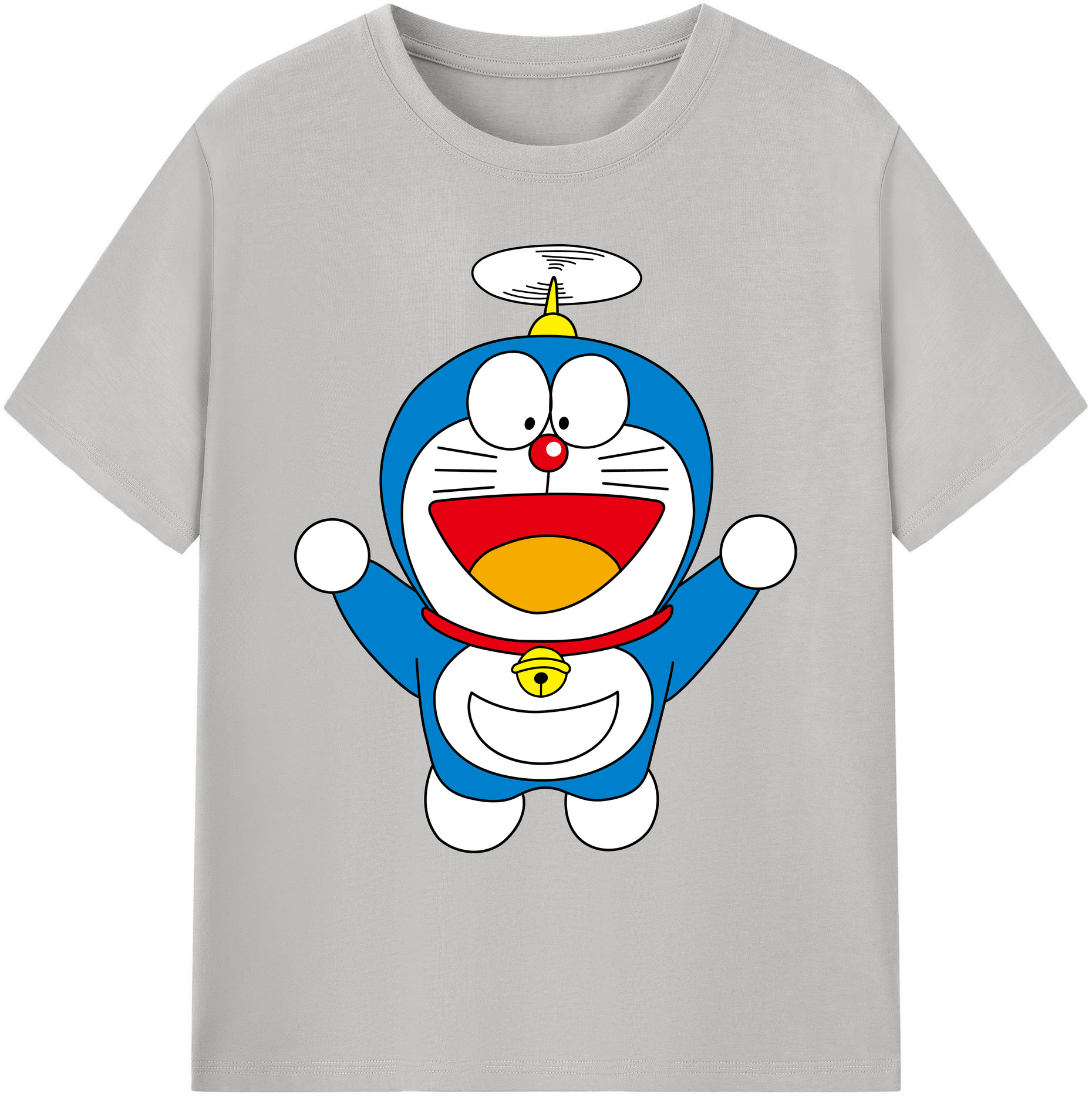 （画像用） ドラえもん Doraemon 綿100％ メンズ半袖Tシャツ｜肌触りやわらか＆通気性