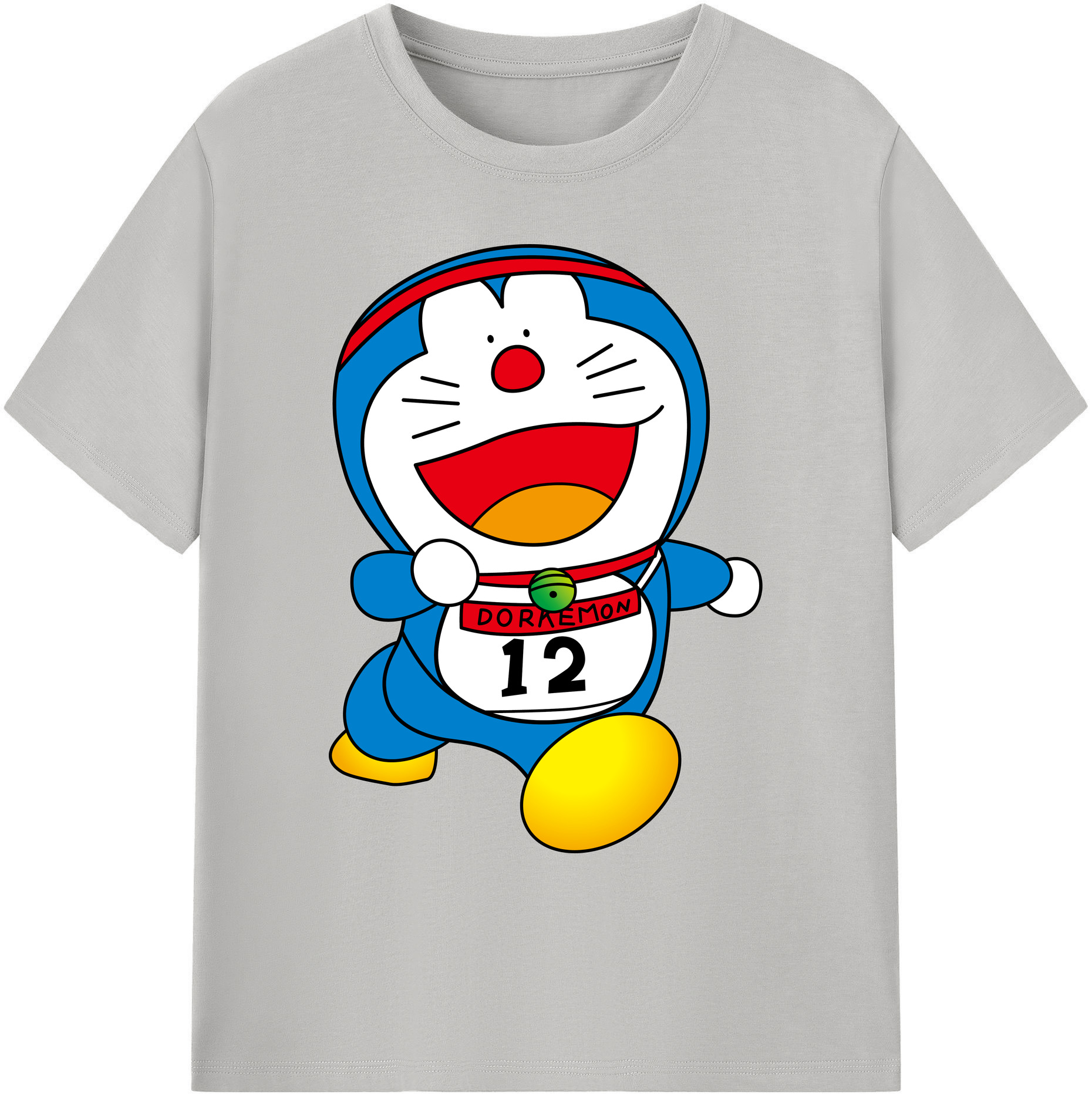 （画像用） ドラえもん Doraemon 綿100％ メンズ半袖Tシャツ｜肌触りやわらか＆通気性