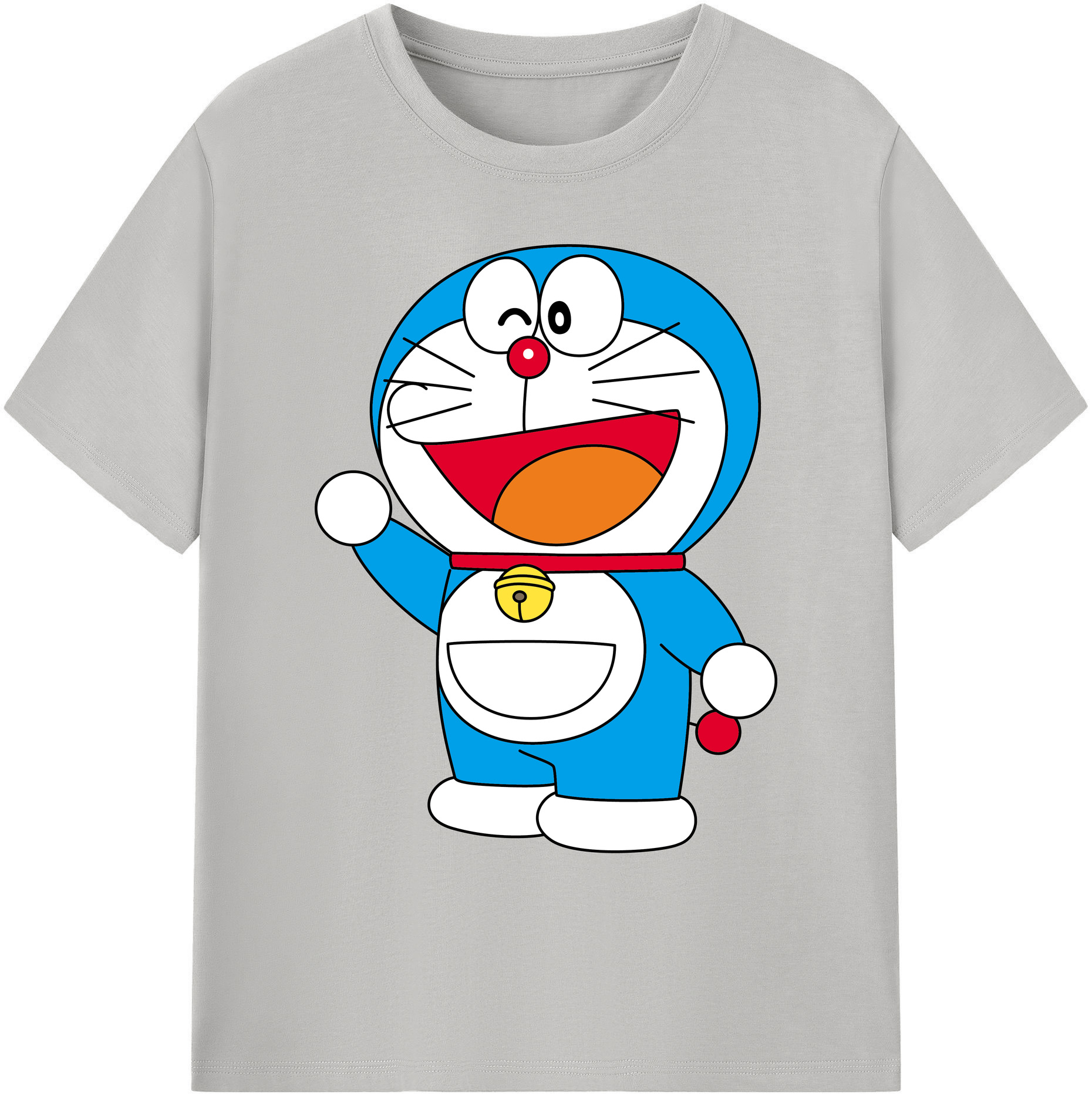 （画像用） ドラえもん Doraemon 綿100％ メンズ半袖Tシャツ｜肌触りやわらか＆通気性