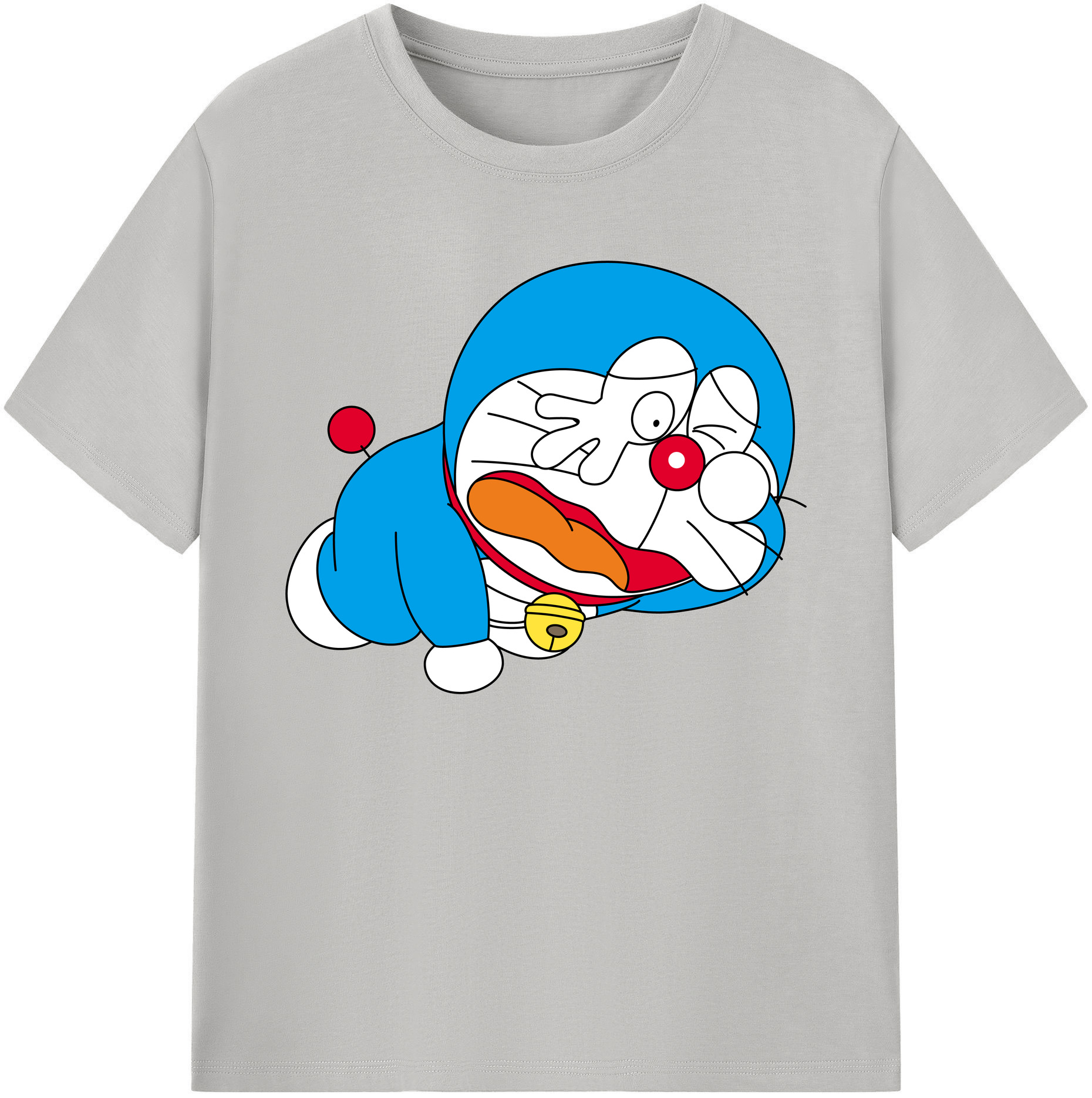 （画像用） ドラえもん Doraemon 綿100％ メンズ半袖Tシャツ｜肌触りやわらか＆通気性