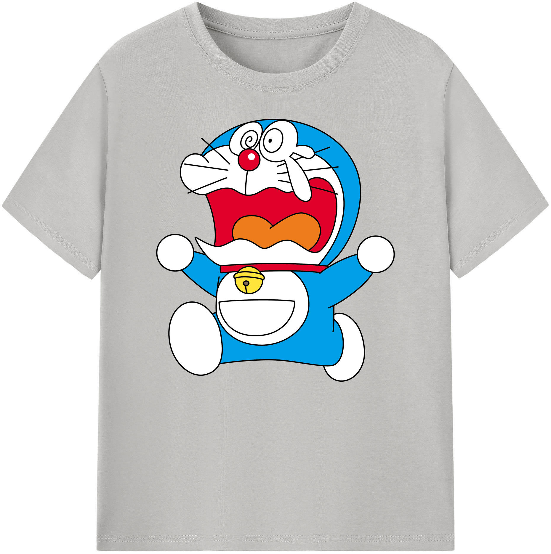 （画像用） ドラえもん Doraemon 綿100％ メンズ半袖Tシャツ｜肌触りやわらか＆通気性