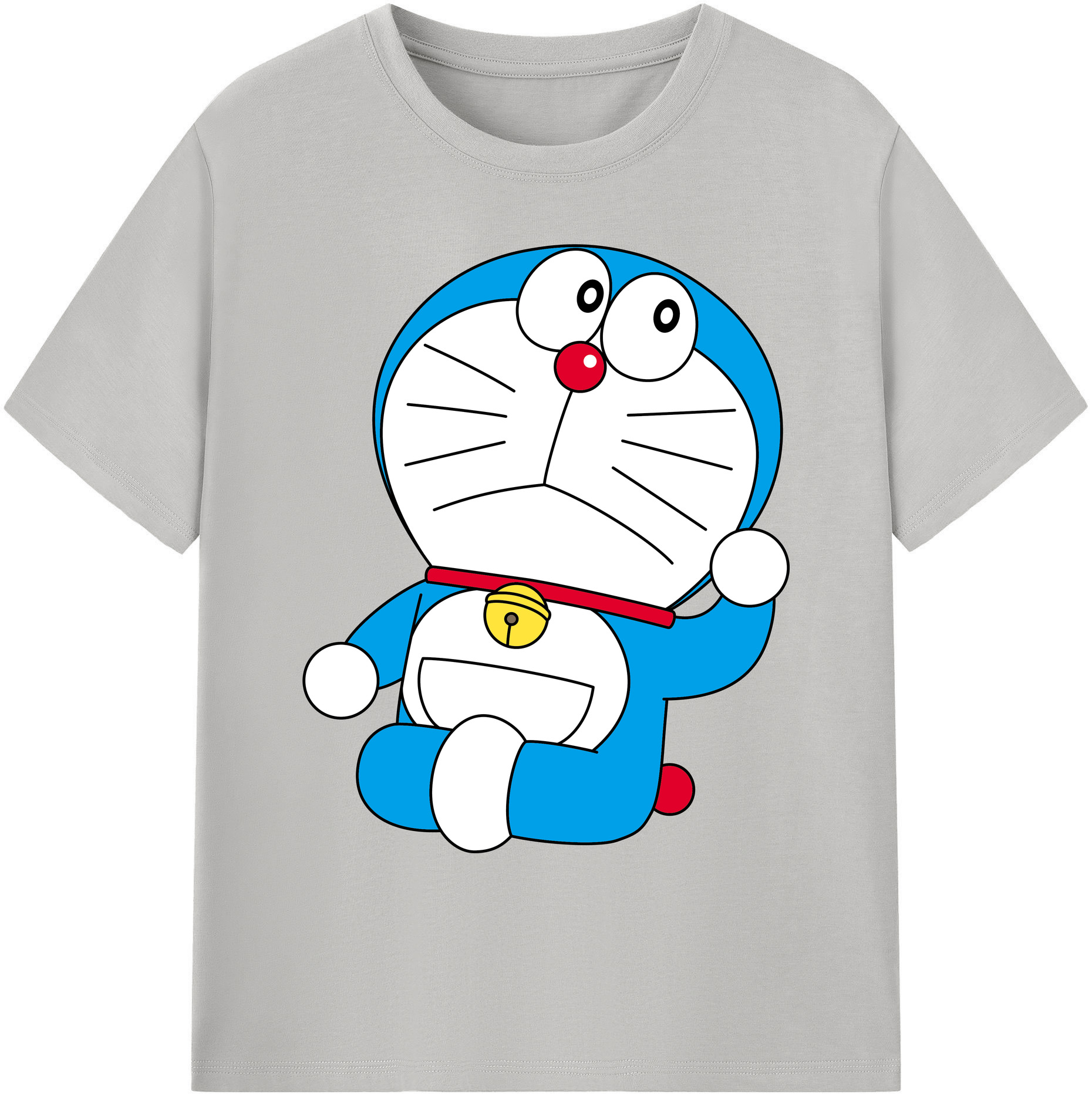 （画像用） ドラえもん Doraemon 綿100％ メンズ半袖Tシャツ｜肌触りやわらか＆通気性