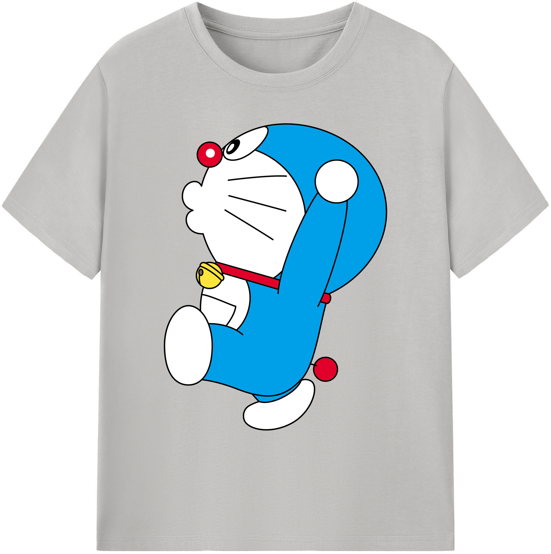 （画像用） ドラえもん Doraemon 綿100％ メンズ半袖Tシャツ｜肌触りやわらか＆通気性