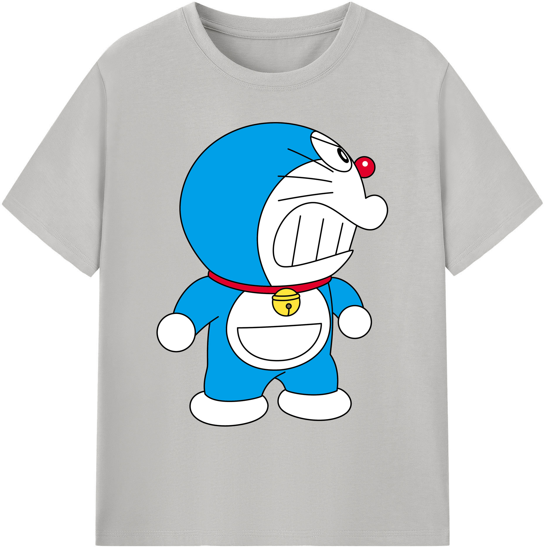 （画像用） ドラえもん Doraemon 綿100％ メンズ半袖Tシャツ｜肌触りやわらか＆通気性