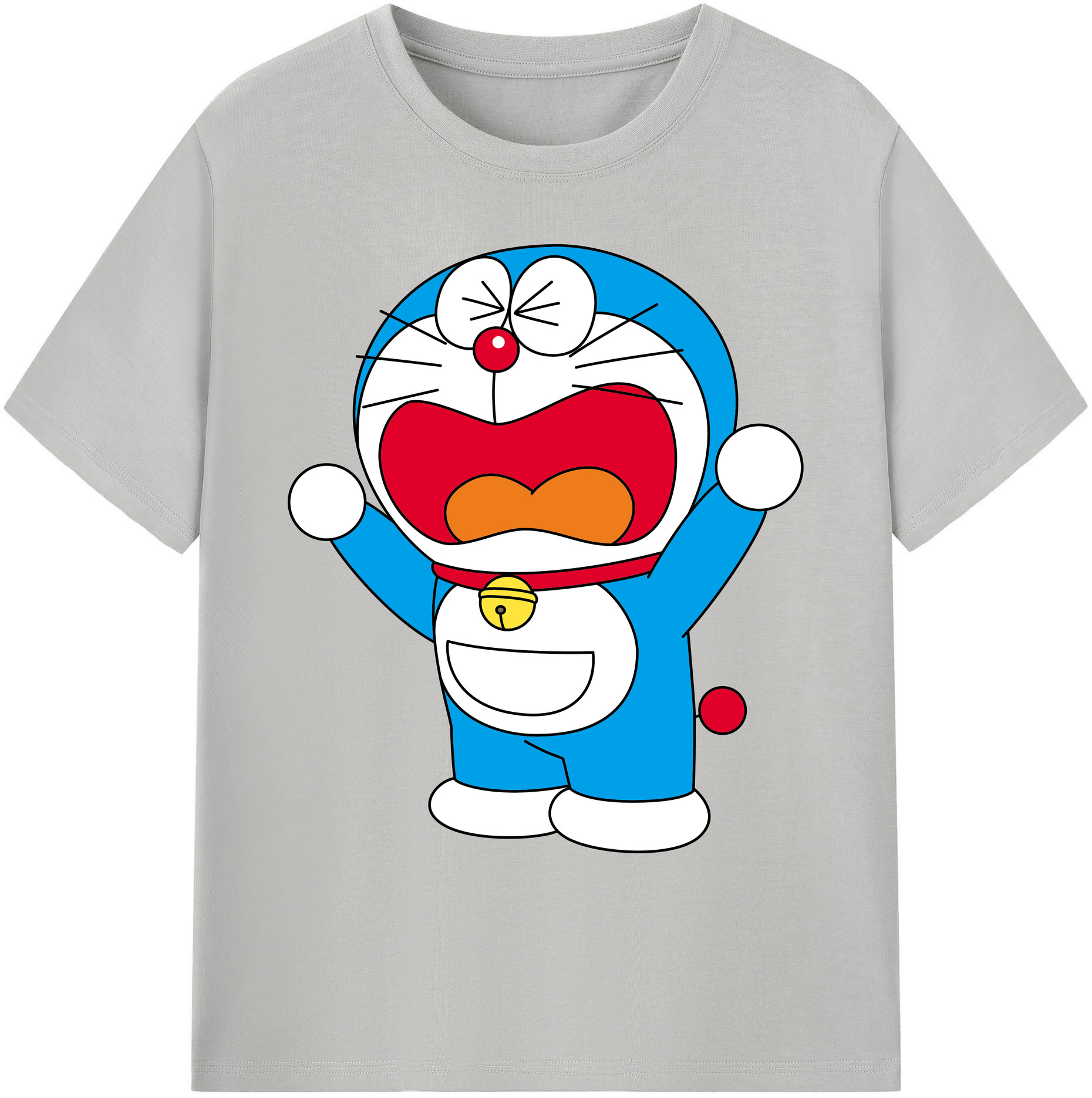 （画像用） ドラえもん Doraemon 綿100％ メンズ半袖Tシャツ｜肌触りやわらか＆通気性