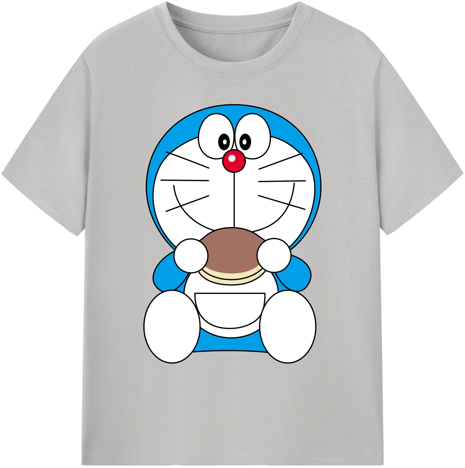 （画像用） ドラえもん Doraemon 綿100％ メンズ半袖Tシャツ｜肌触りやわらか＆通気性
