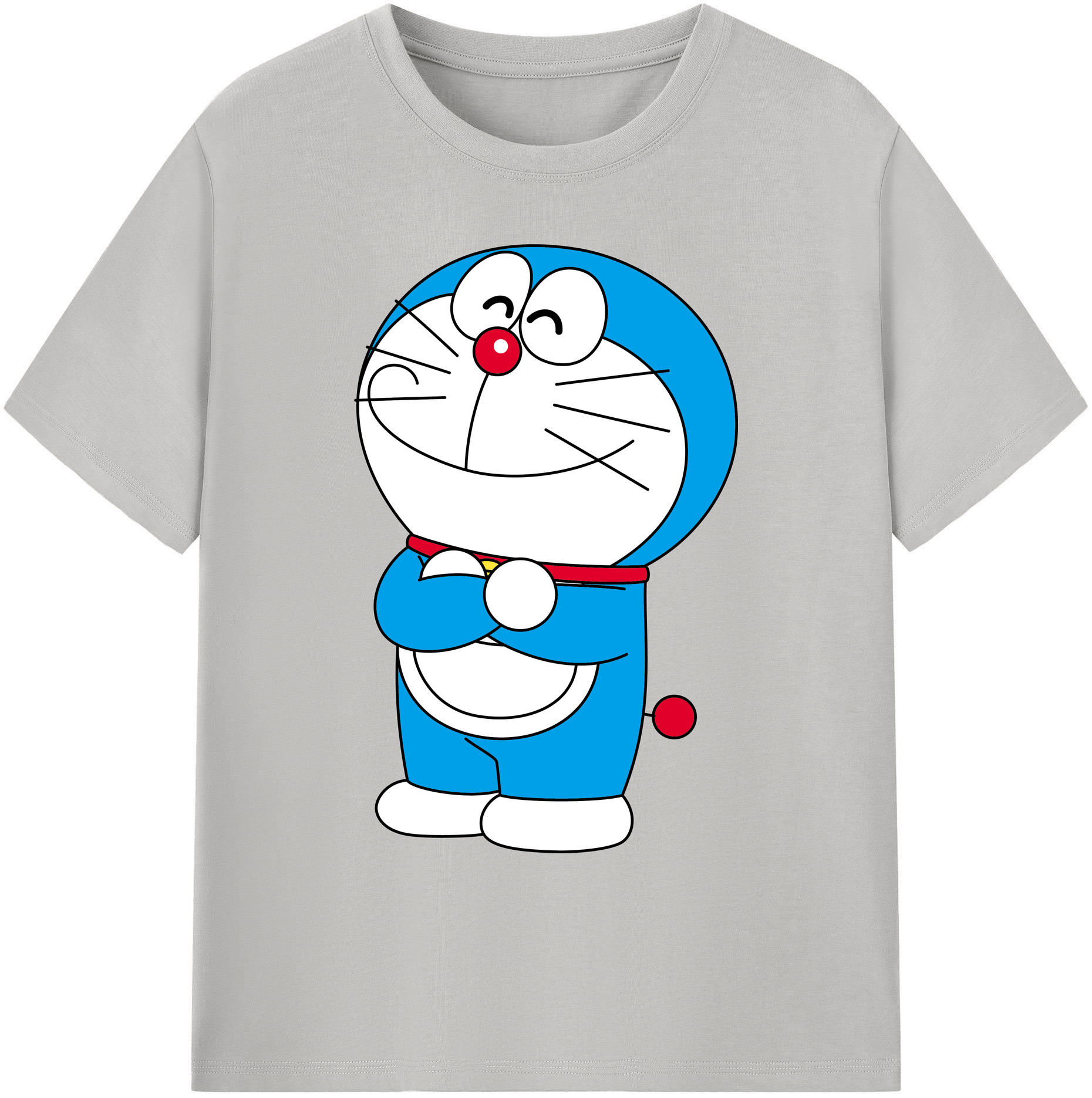 （画像用） ドラえもん Doraemon 綿100％ メンズ半袖Tシャツ｜肌触りやわらか＆通気性