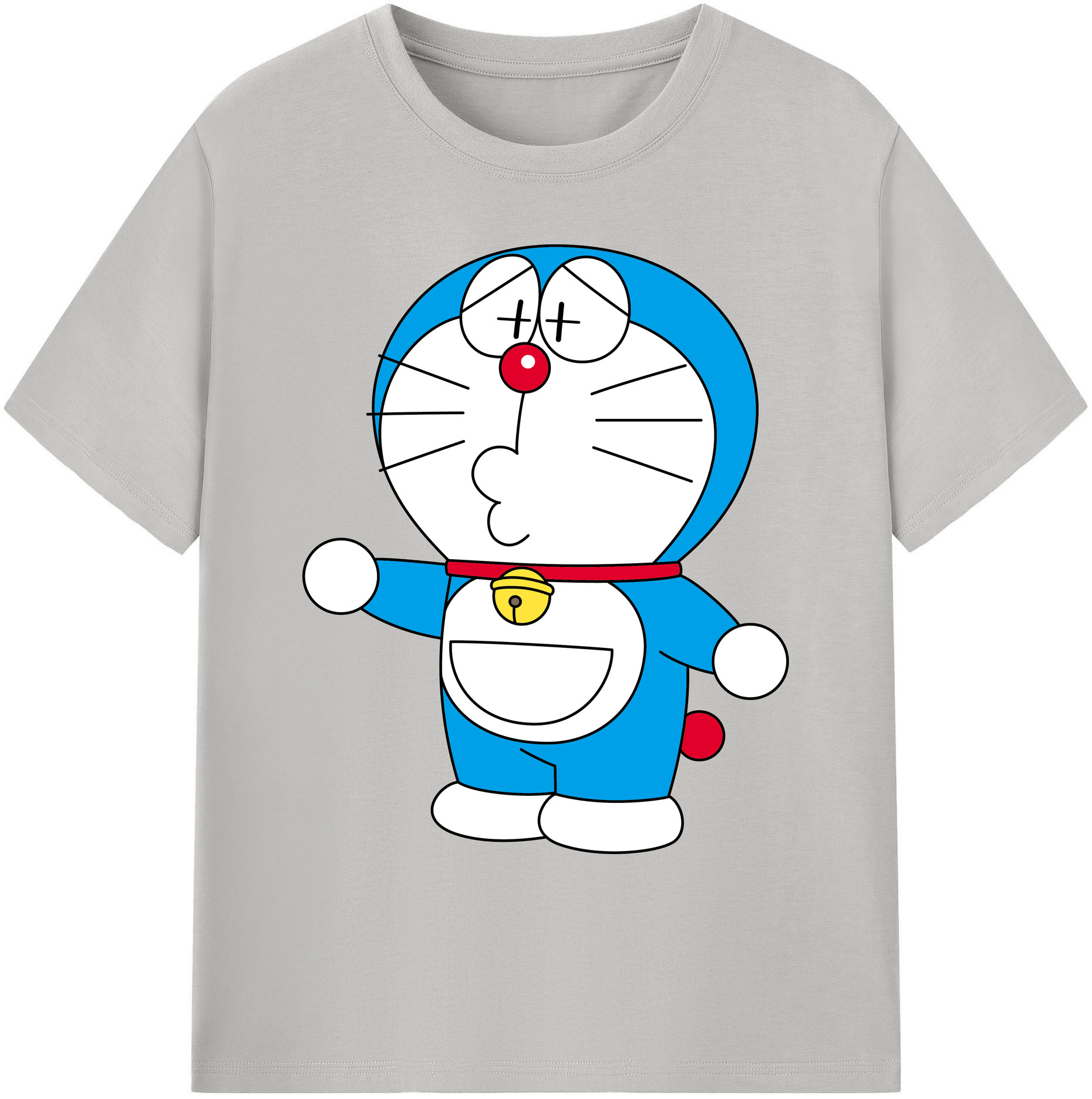 （画像用） ドラえもん Doraemon 綿100％ メンズ半袖Tシャツ｜肌触りやわらか＆通気性