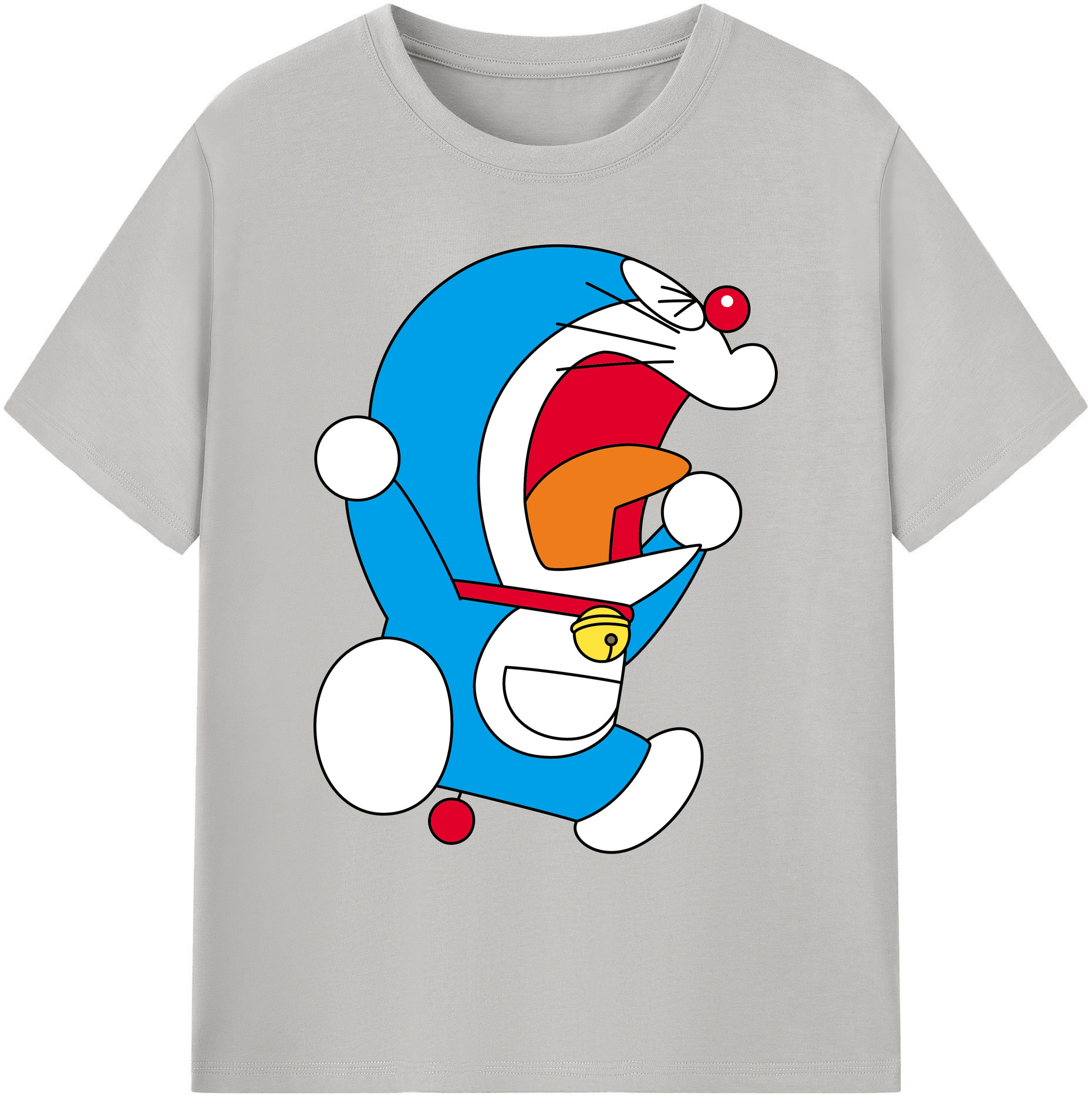（画像用） ドラえもん Doraemon 綿100％ メンズ半袖Tシャツ｜肌触りやわらか＆通気性