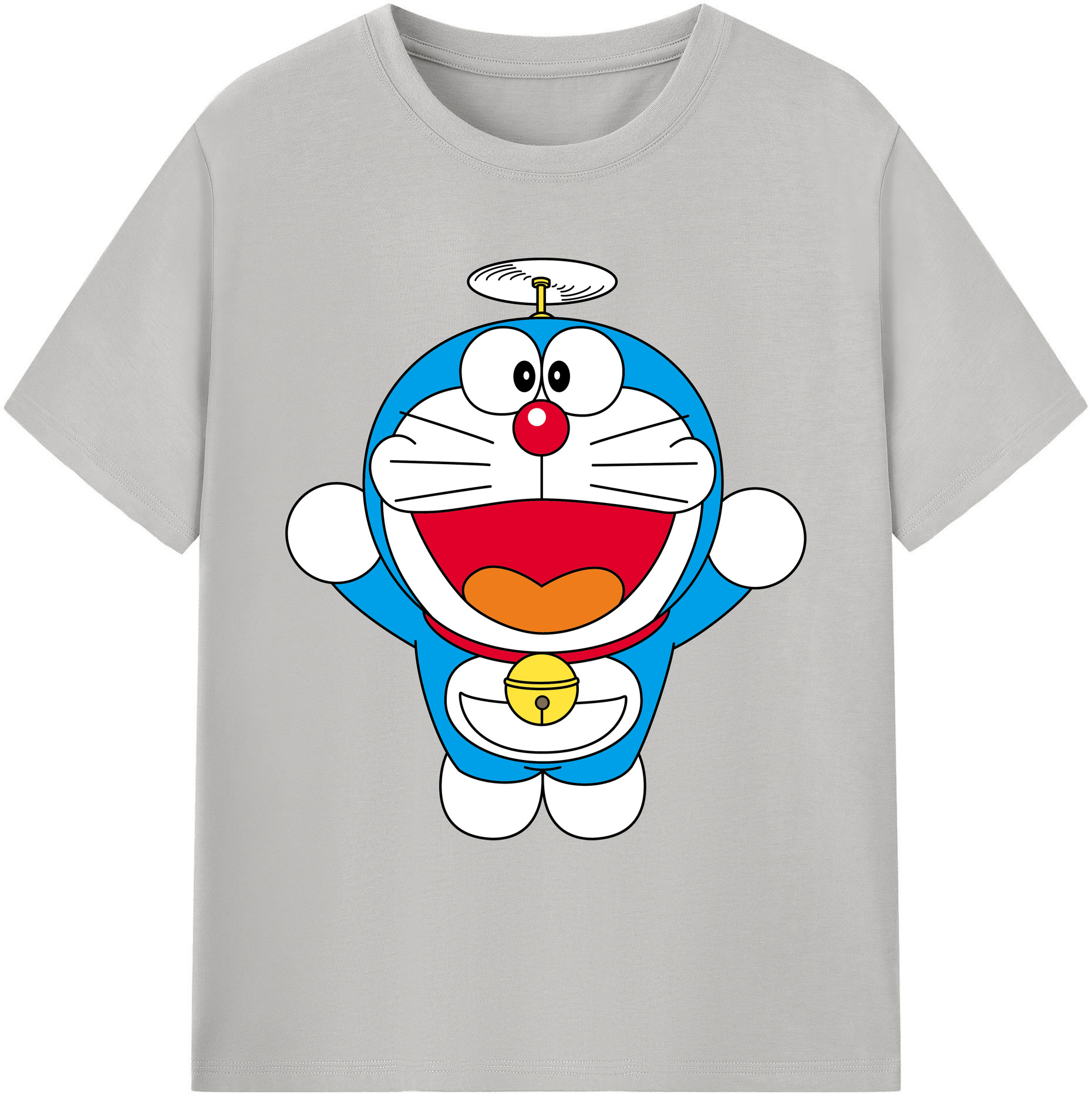 （画像用） ドラえもん Doraemon 綿100％ メンズ半袖Tシャツ｜肌触りやわらか＆通気性
