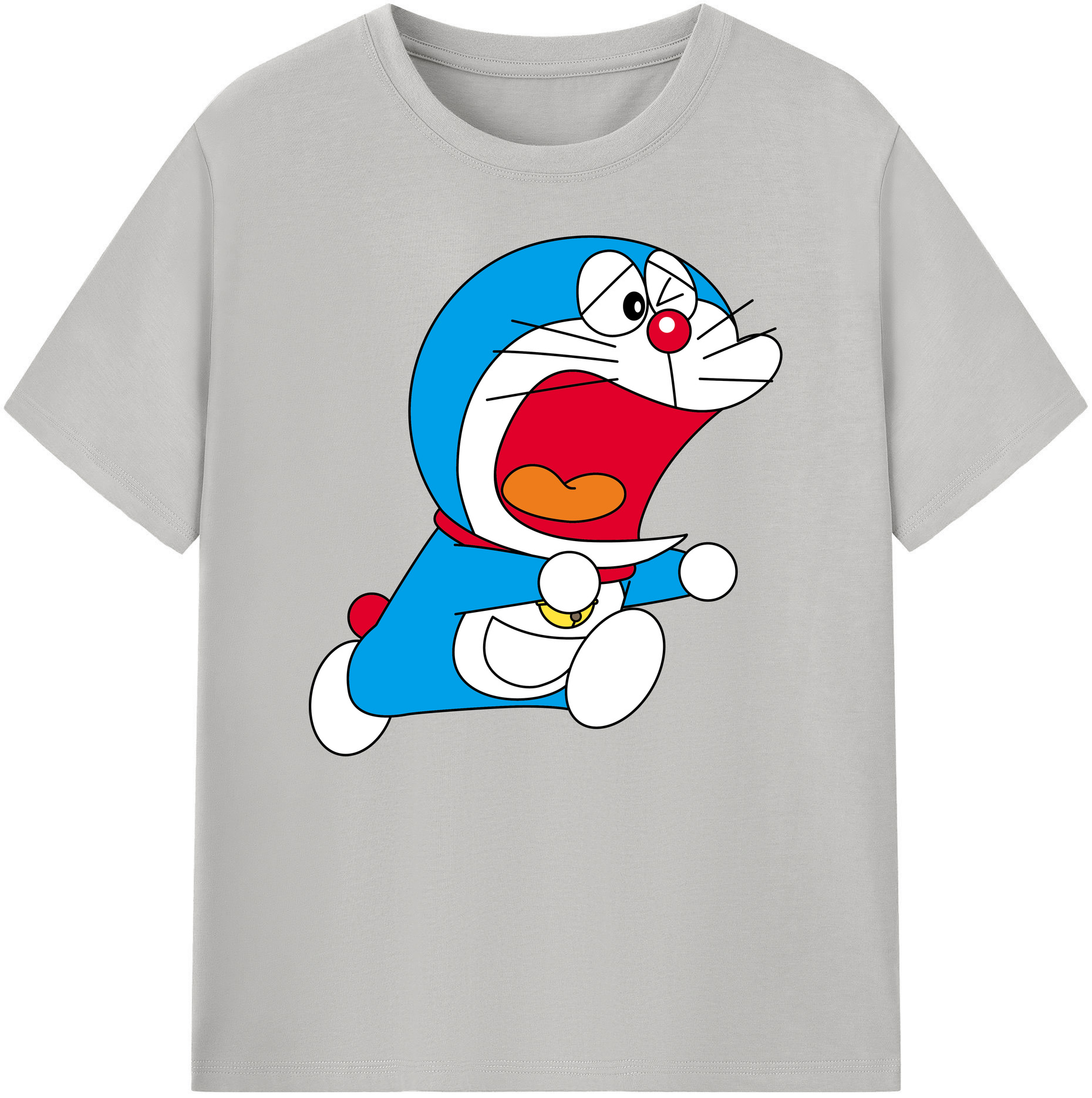 （画像用） ドラえもん Doraemon 綿100％ メンズ半袖Tシャツ｜肌触りやわらか＆通気性