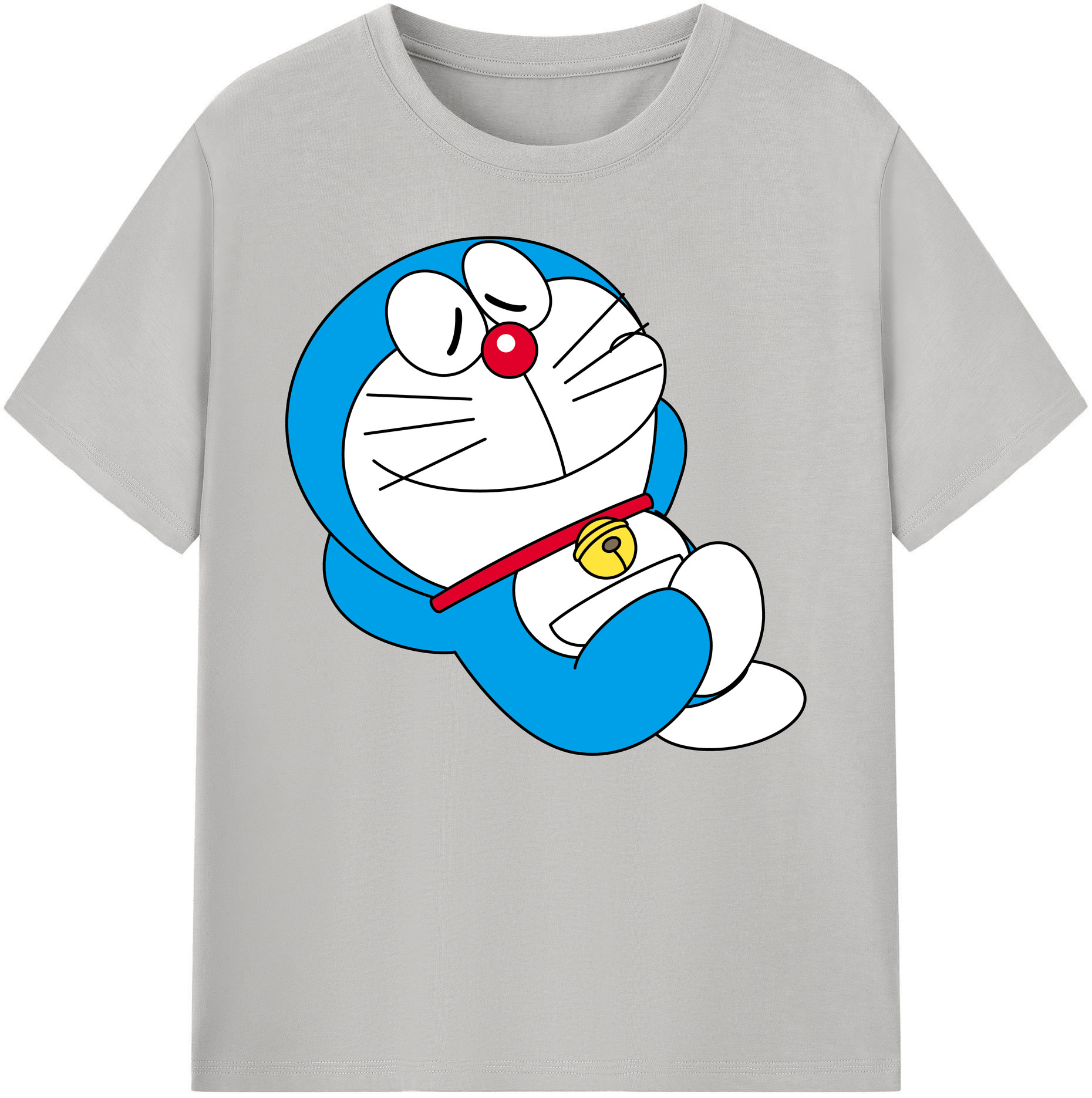 （画像用） ドラえもん Doraemon 綿100％ メンズ半袖Tシャツ｜肌触りやわらか＆通気性