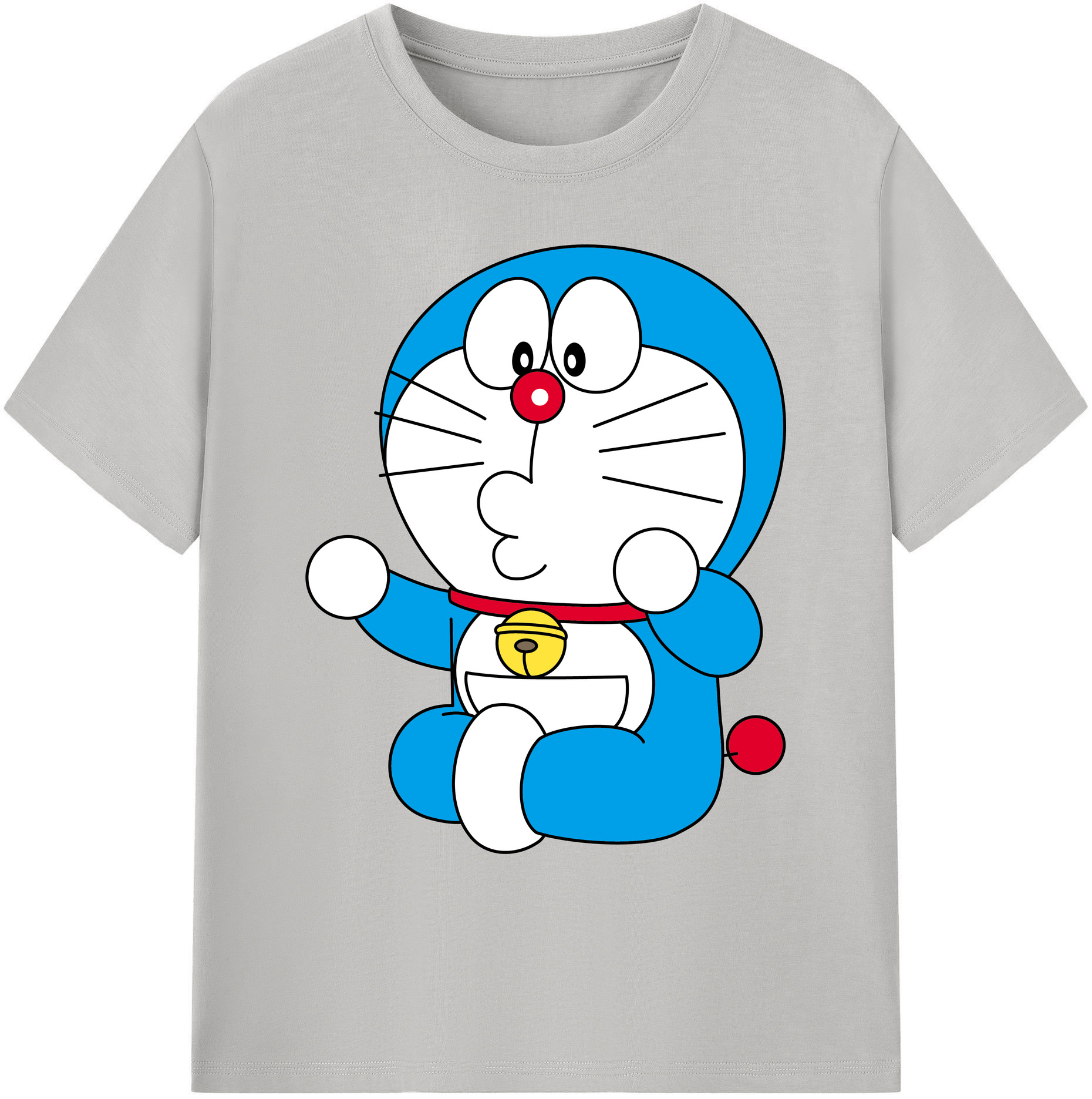 （画像用） ドラえもん Doraemon 綿100％ メンズ半袖Tシャツ｜肌触りやわらか＆通気性