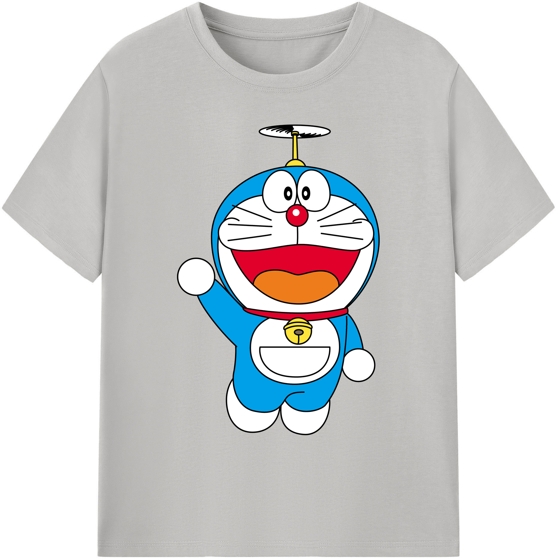 （画像用） ドラえもん Doraemon 綿100％ メンズ半袖Tシャツ｜肌触りやわらか＆通気性