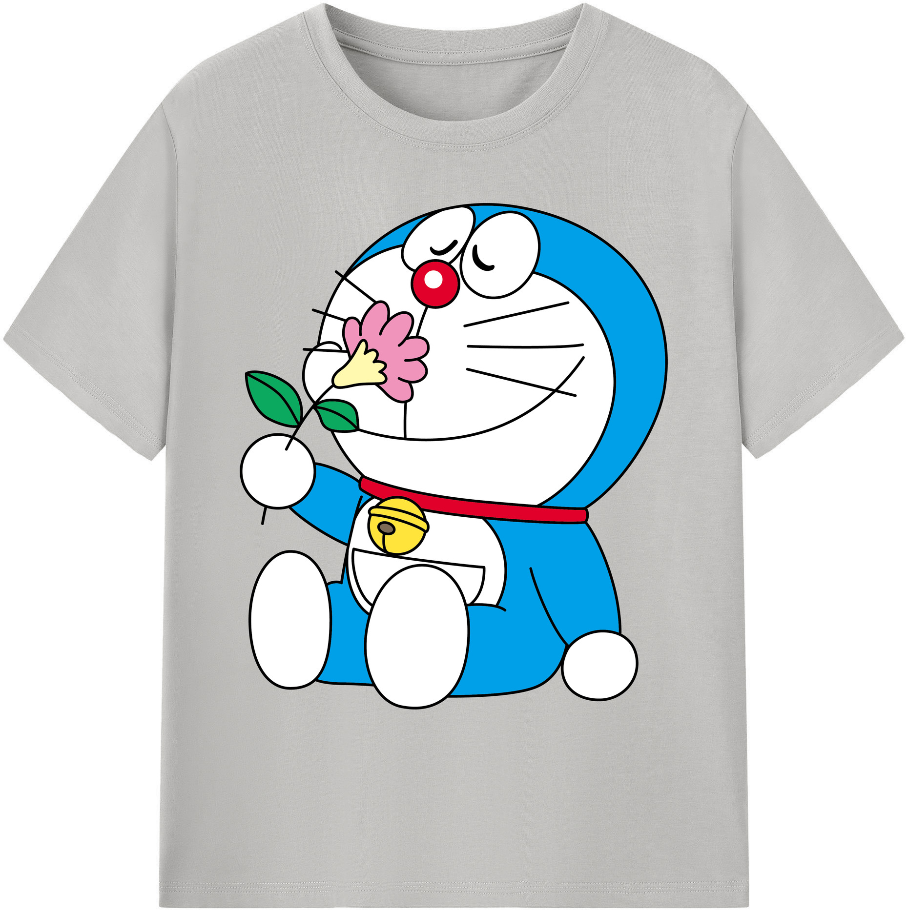 （画像用） ドラえもん Doraemon 綿100％ メンズ半袖Tシャツ｜肌触りやわらか＆通気性