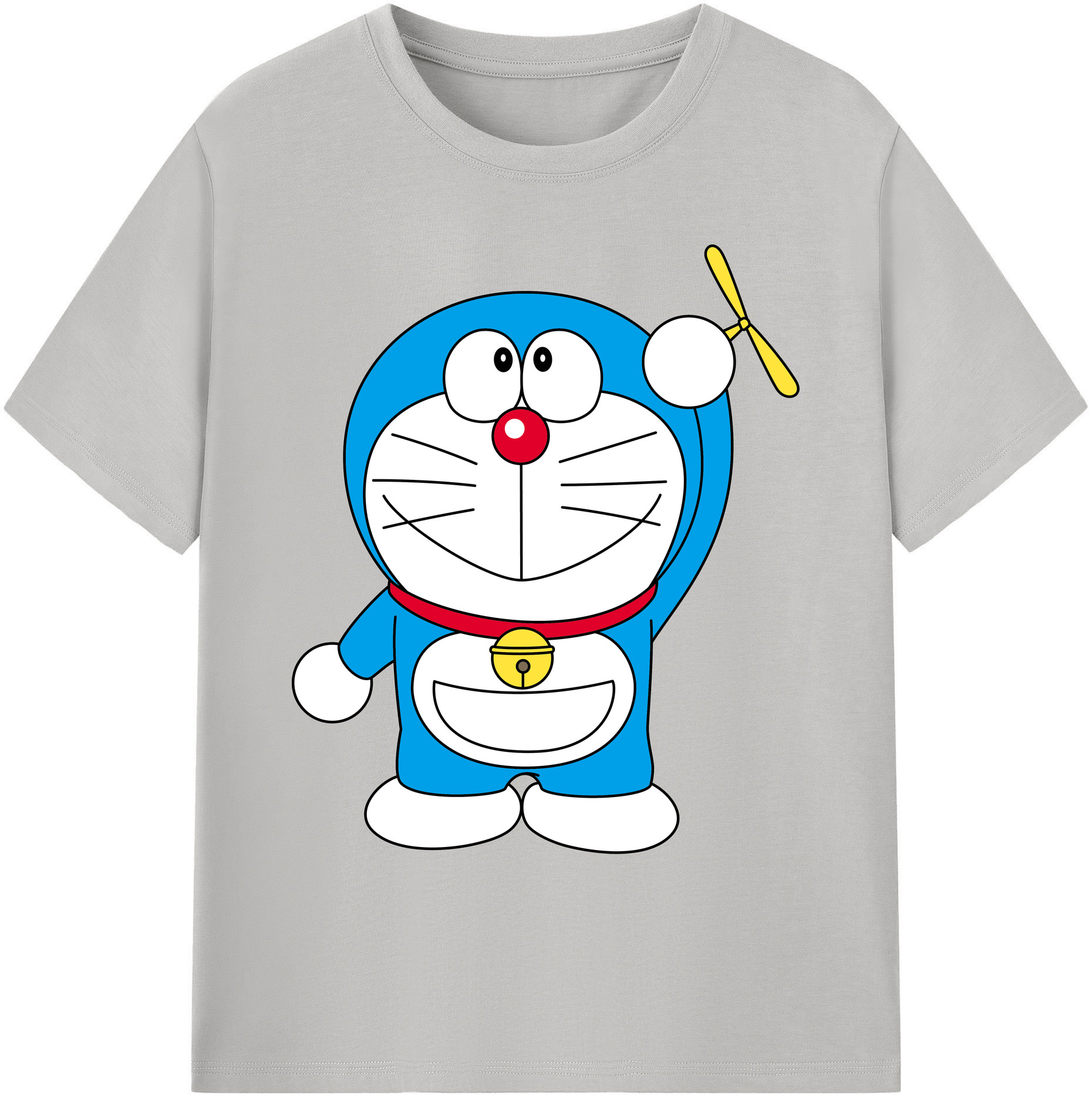 （画像用） ドラえもん Doraemon 綿100％ メンズ半袖Tシャツ｜肌触りやわらか＆通気性