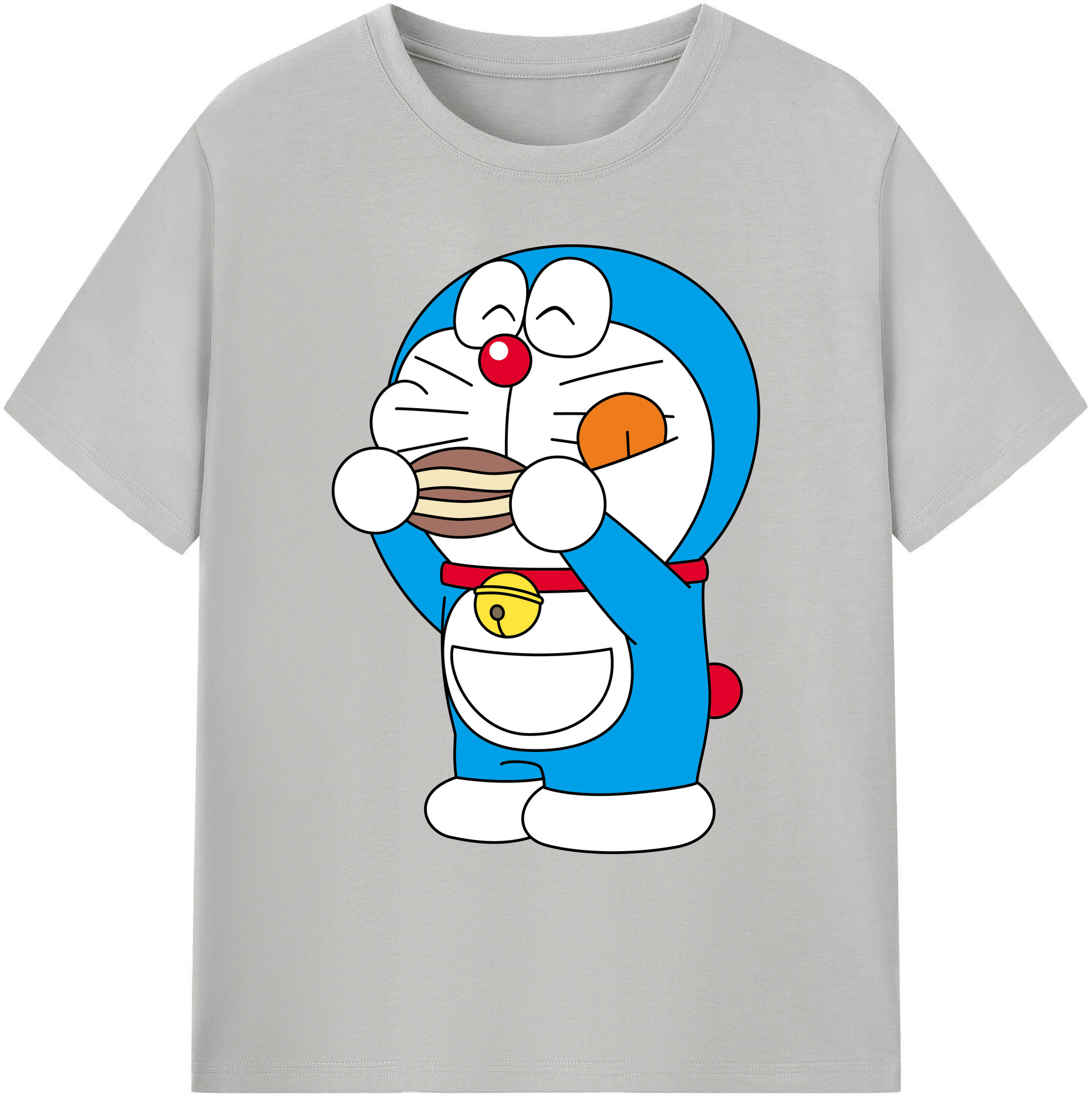 （画像用） ドラえもん Doraemon 綿100％ メンズ半袖Tシャツ｜肌触りやわらか＆通気性
