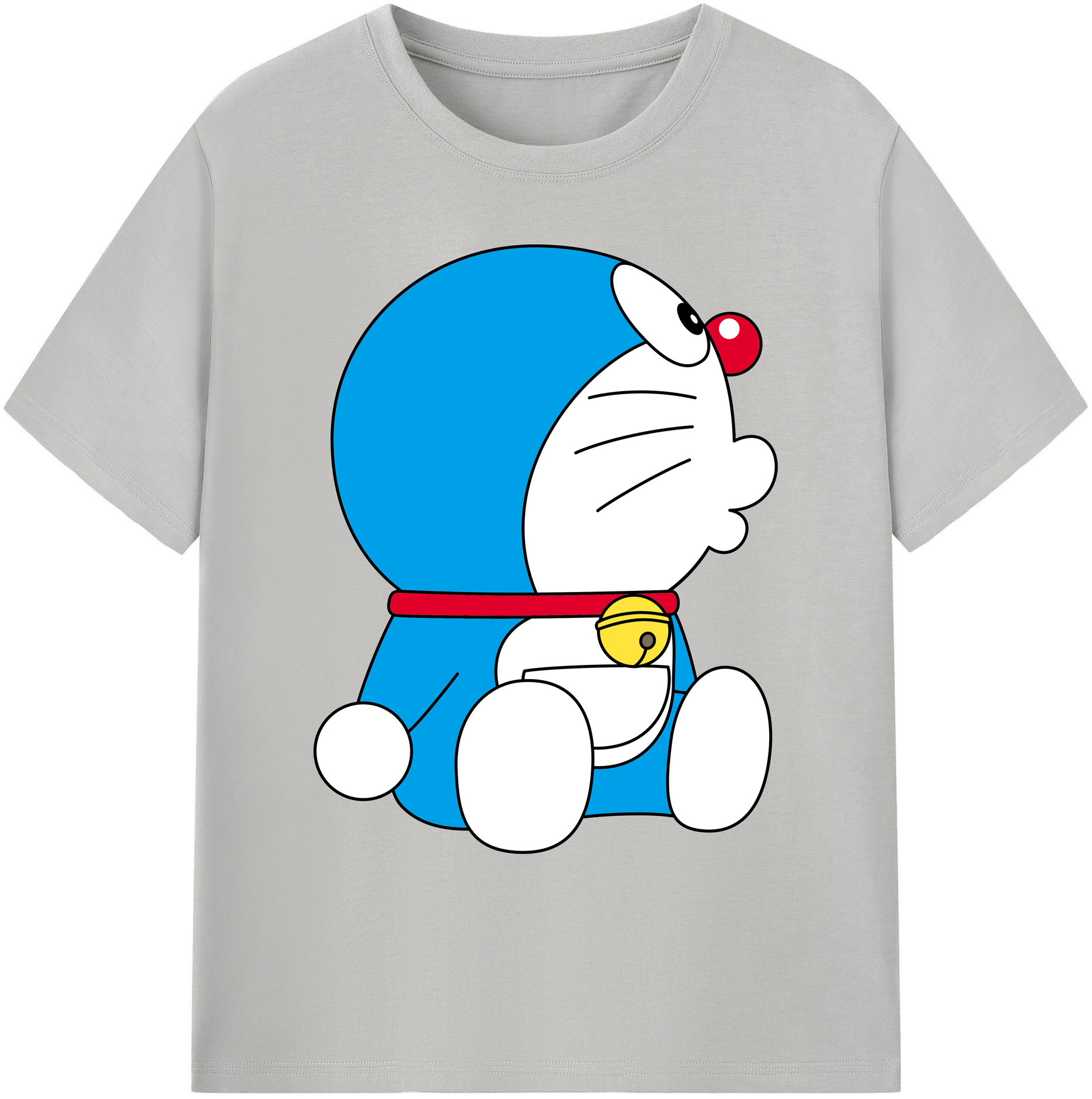 （画像用） ドラえもん Doraemon 綿100％ メンズ半袖Tシャツ｜肌触りやわらか＆通気性