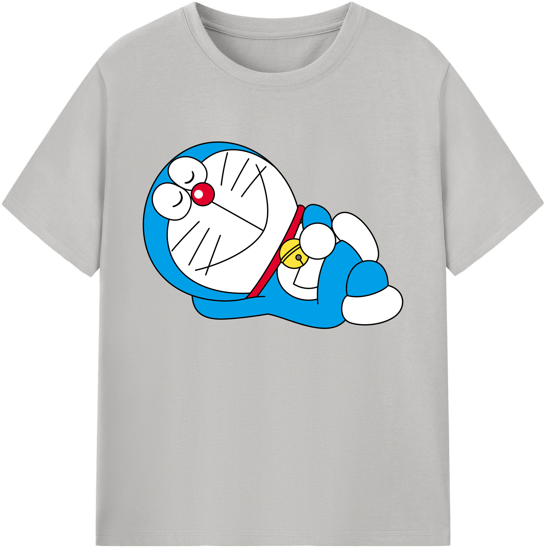 （画像用） ドラえもん Doraemon 綿100％ メンズ半袖Tシャツ｜肌触りやわらか＆通気性