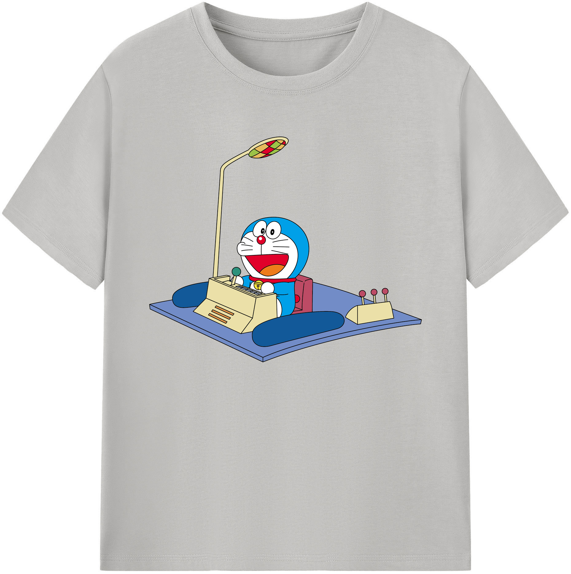 （画像用） ドラえもん Doraemon 綿100％ メンズ半袖Tシャツ｜肌触りやわらか＆通気性