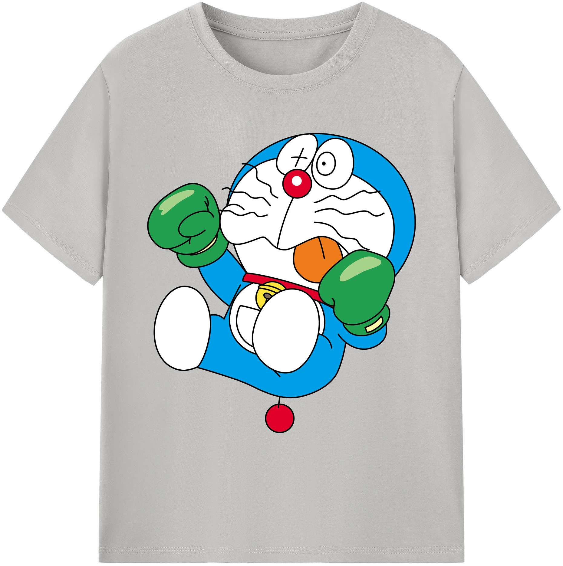 （画像用） ドラえもん Doraemon 綿100％ メンズ半袖Tシャツ｜肌触りやわらか＆通気性