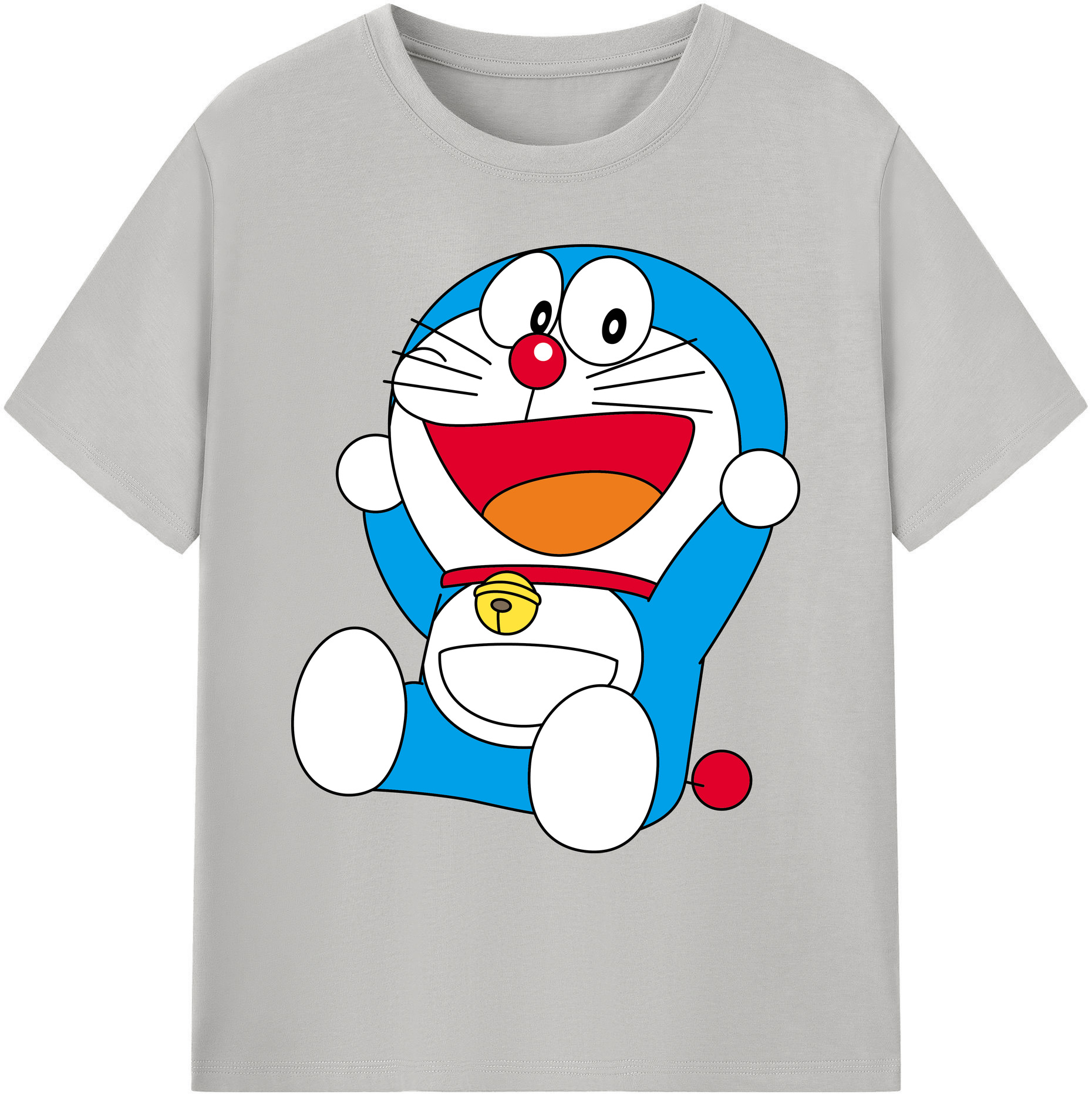 （画像用） ドラえもん Doraemon 綿100％ メンズ半袖Tシャツ｜肌触りやわらか＆通気性