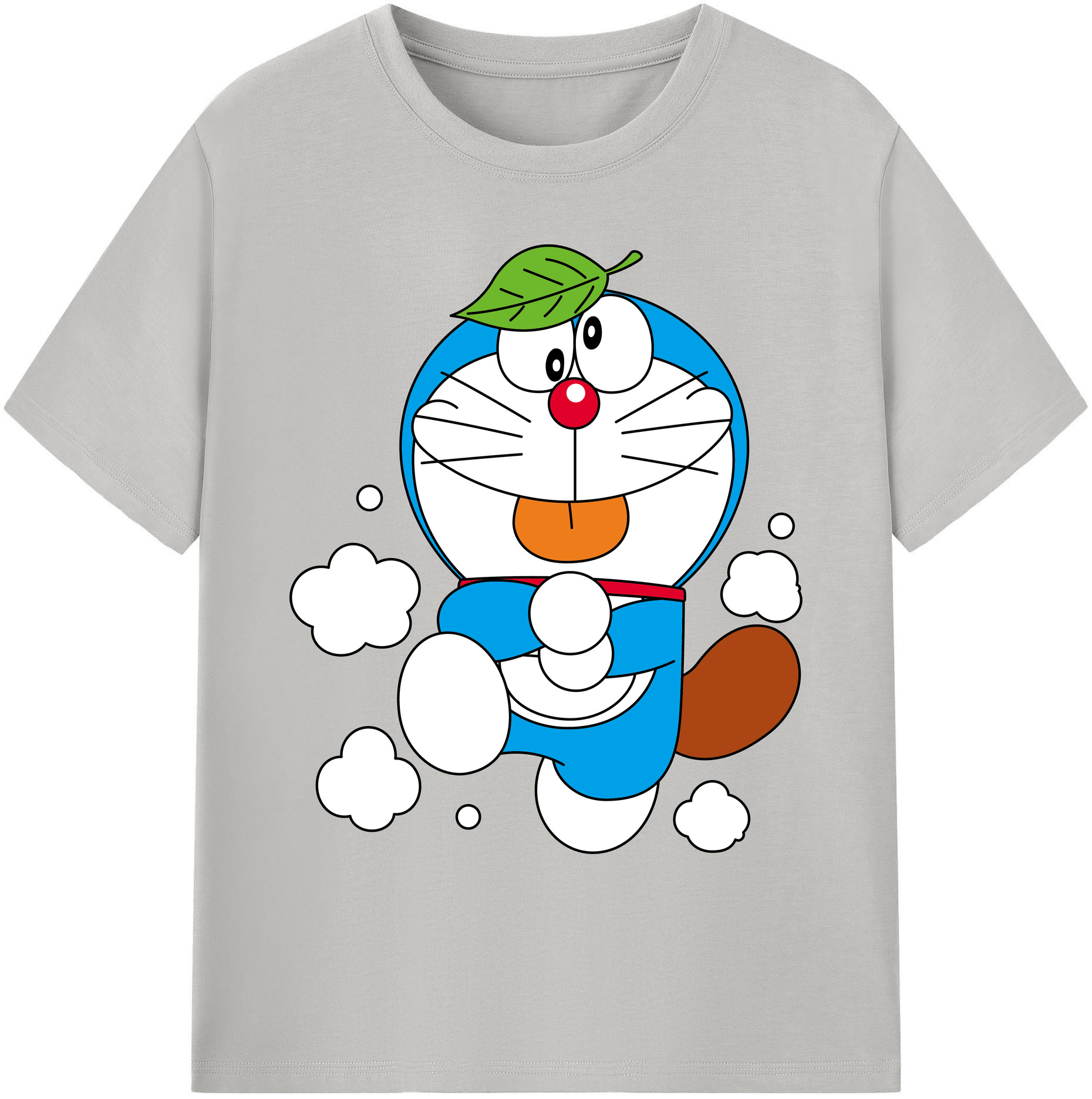 （画像用） ドラえもん Doraemon 綿100％ メンズ半袖Tシャツ｜肌触りやわらか＆通気性
