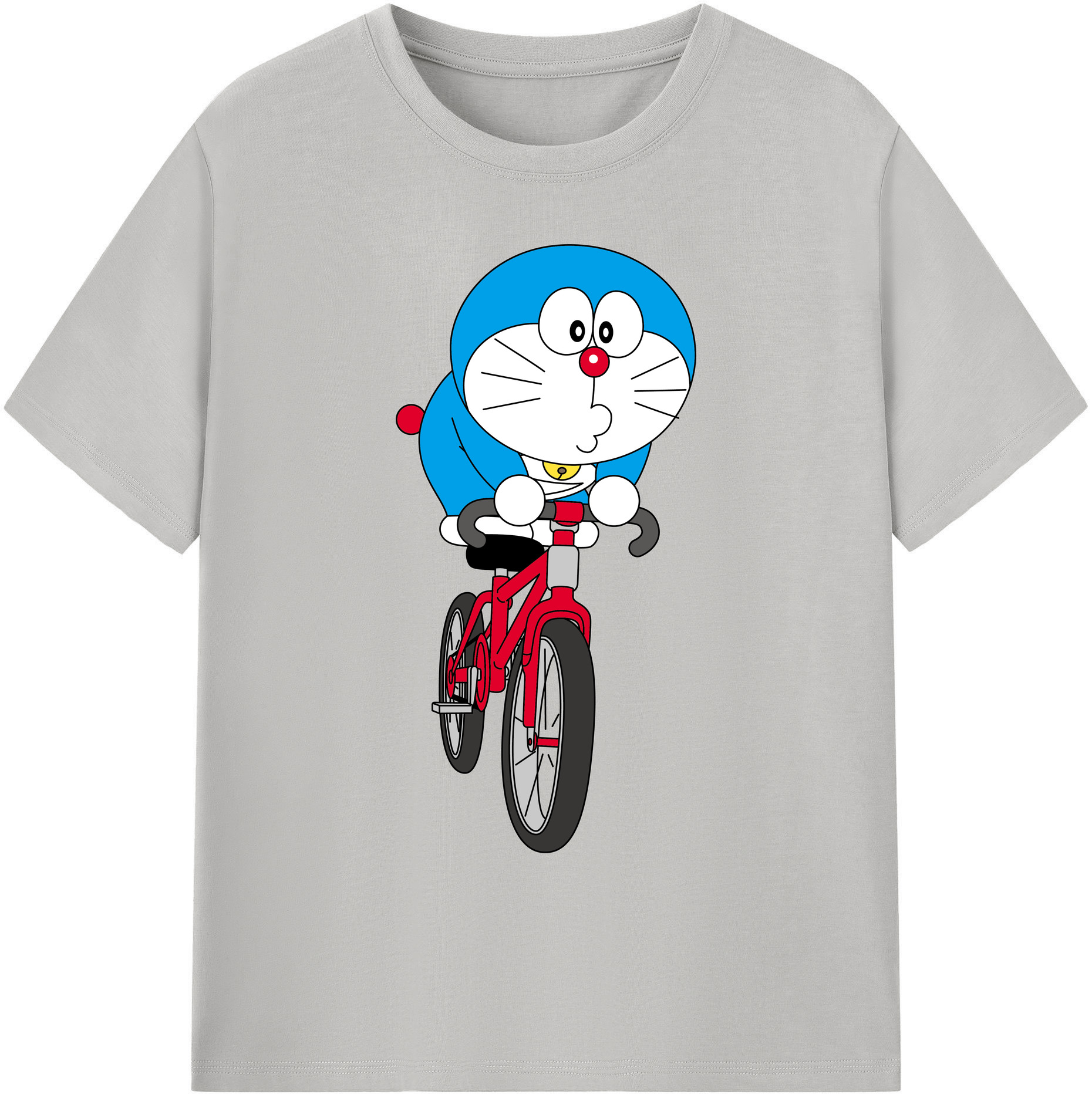 （画像用） ドラえもん Doraemon 綿100％ メンズ半袖Tシャツ｜肌触りやわらか＆通気性