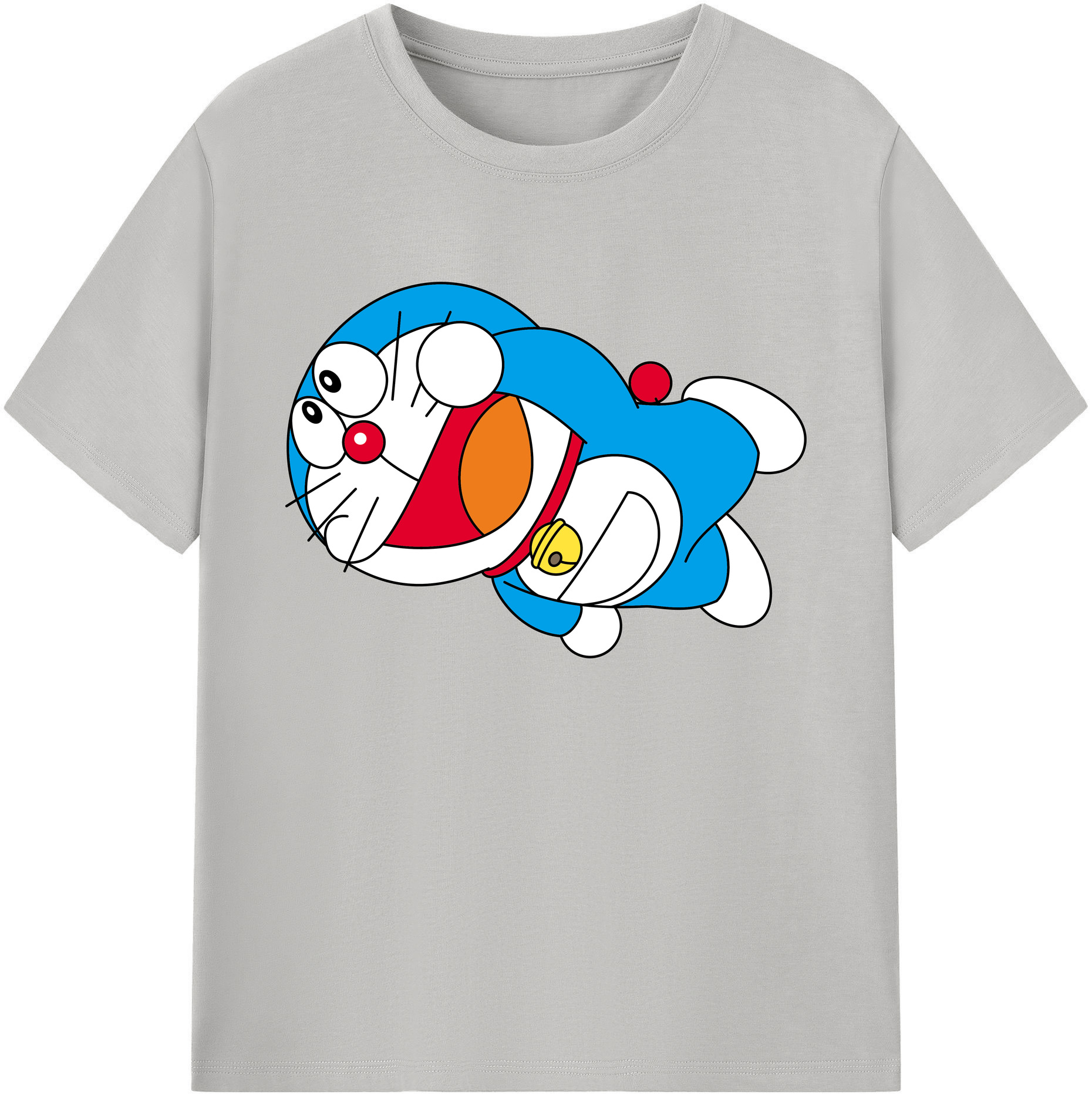 （画像用） ドラえもん Doraemon 綿100％ メンズ半袖Tシャツ｜肌触りやわらか＆通気性