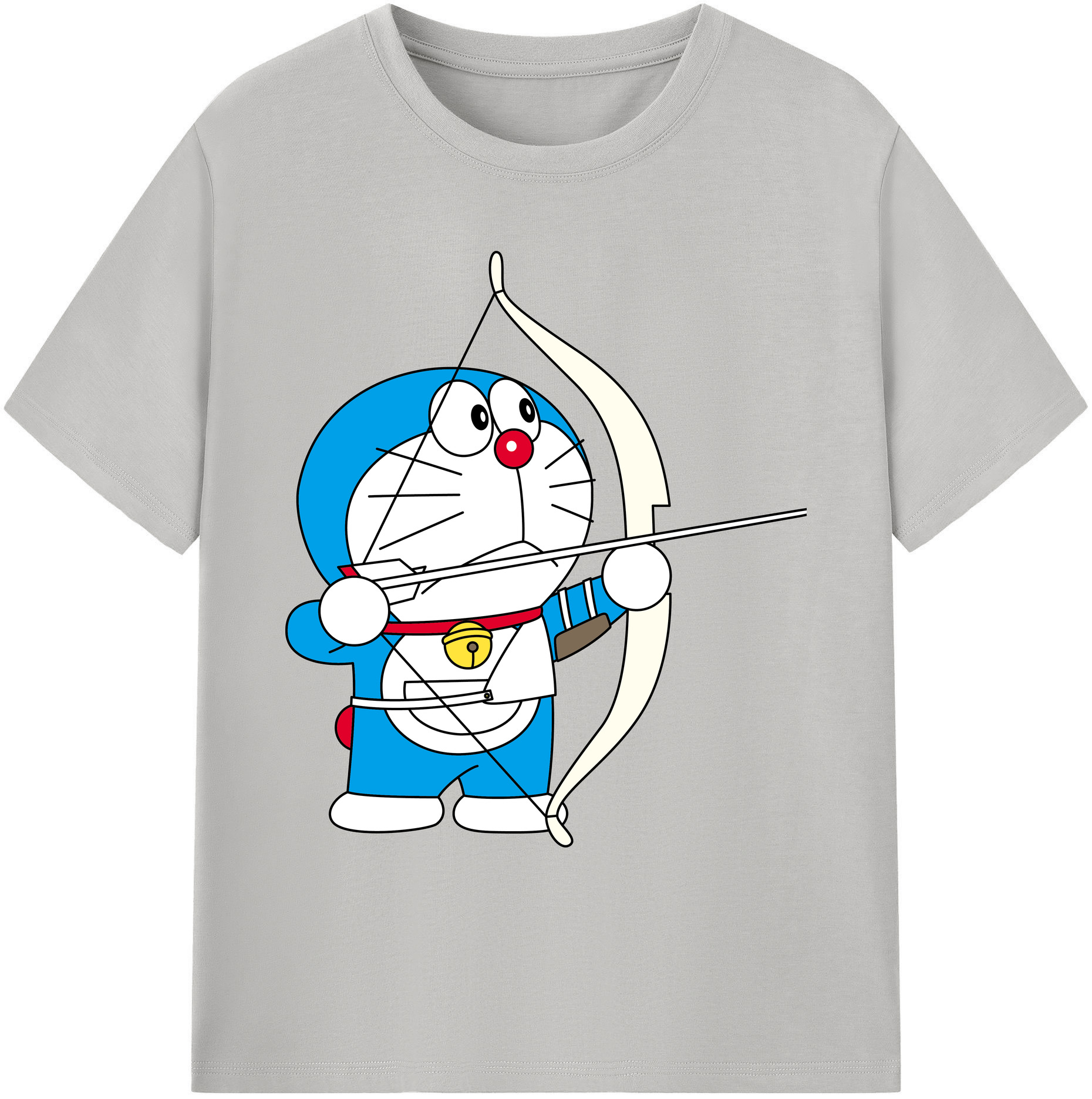 （画像用） ドラえもん Doraemon 綿100％ メンズ半袖Tシャツ｜肌触りやわらか＆通気性