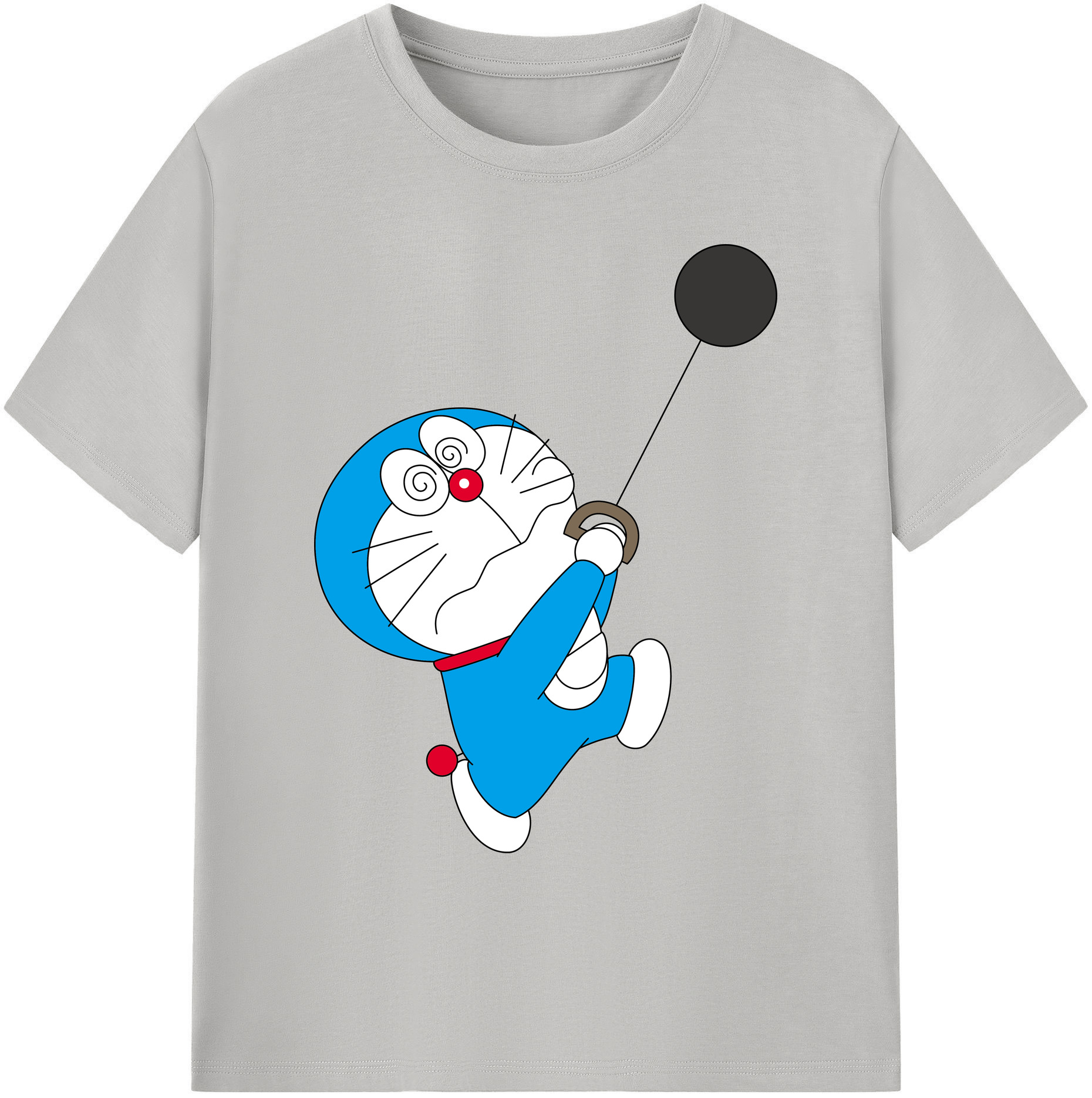 （画像用） ドラえもん Doraemon 綿100％ メンズ半袖Tシャツ｜肌触りやわらか＆通気性