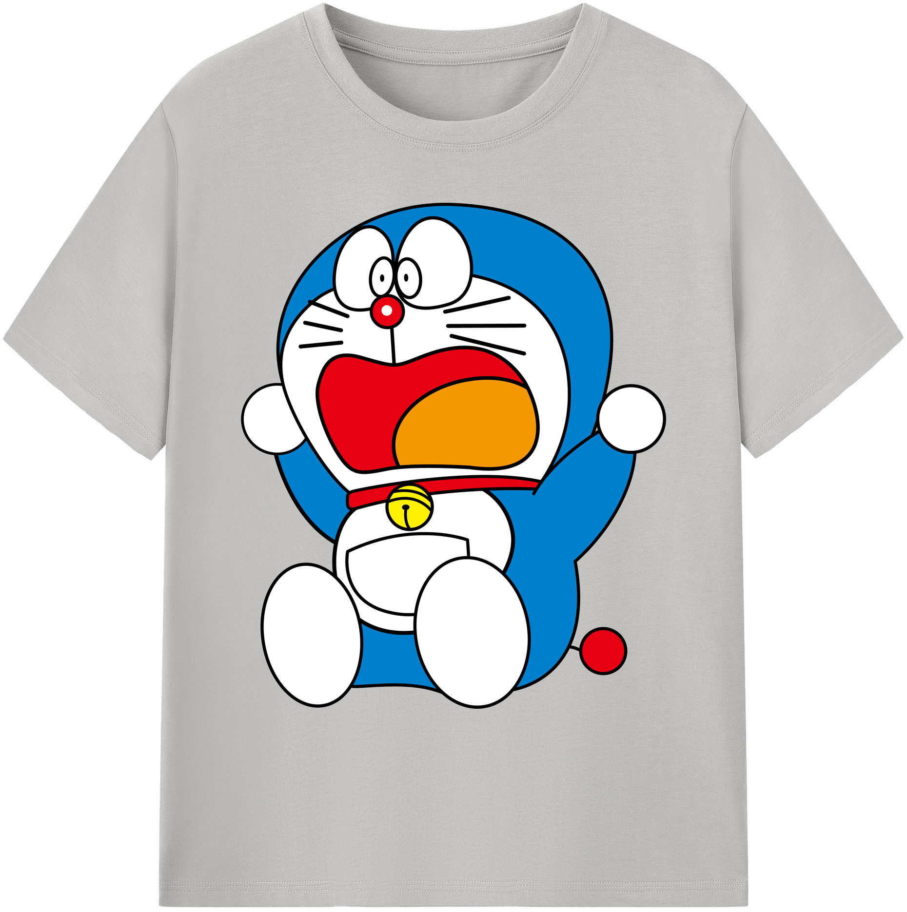 （画像用） ドラえもん Doraemon 綿100％ メンズ半袖Tシャツ｜肌触りやわらか＆通気性