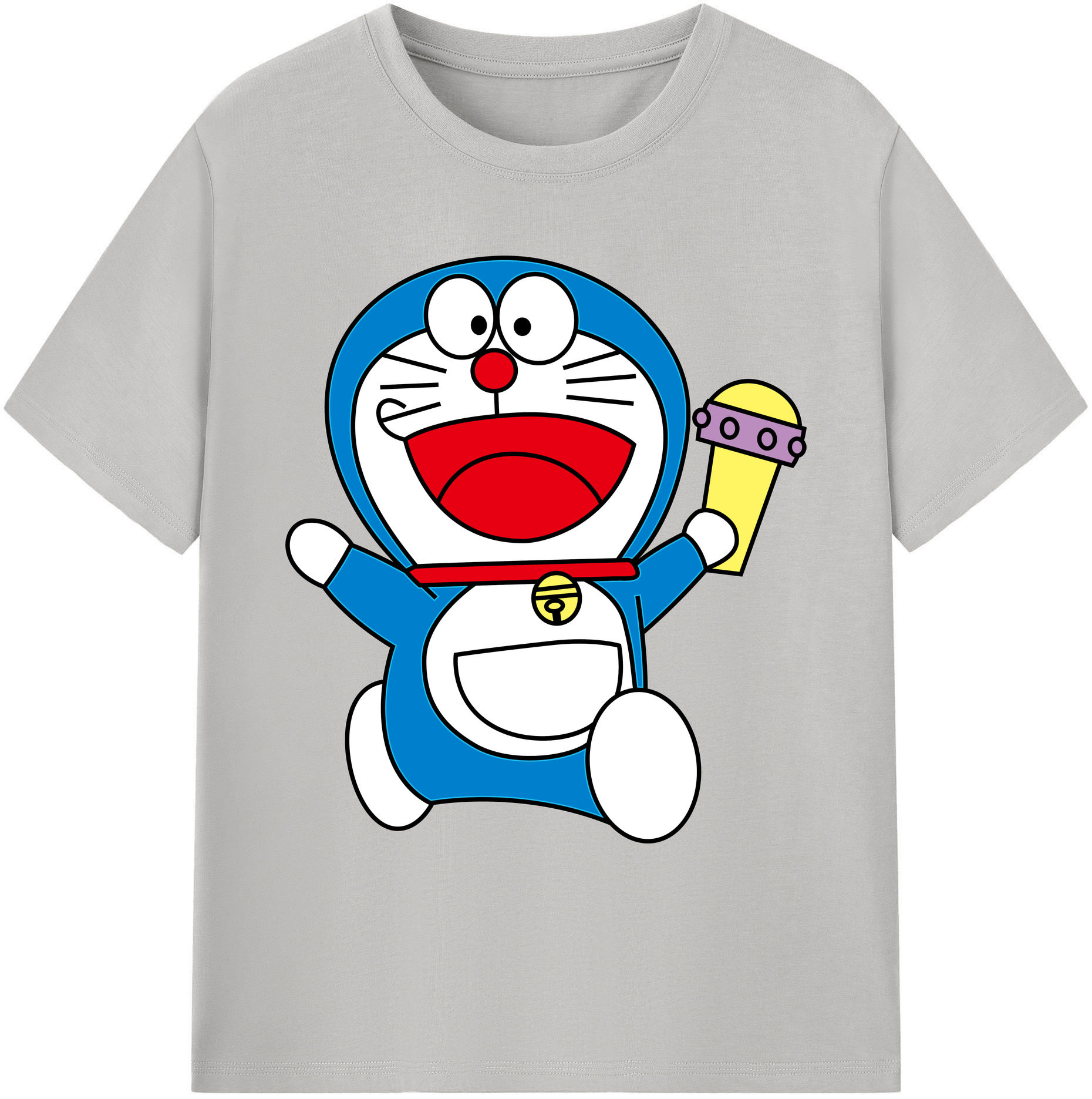 （画像用） ドラえもん Doraemon 綿100％ メンズ半袖Tシャツ｜肌触りやわらか＆通気性