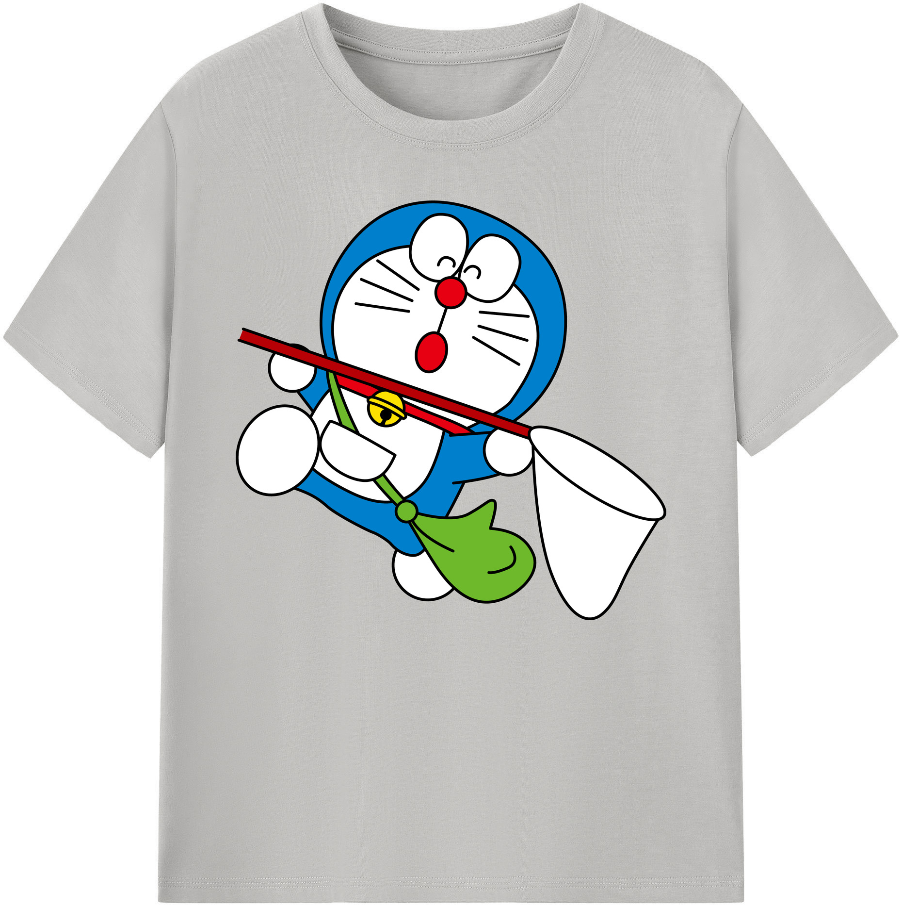 （画像用） ドラえもん Doraemon 綿100％ メンズ半袖Tシャツ｜肌触りやわらか＆通気性