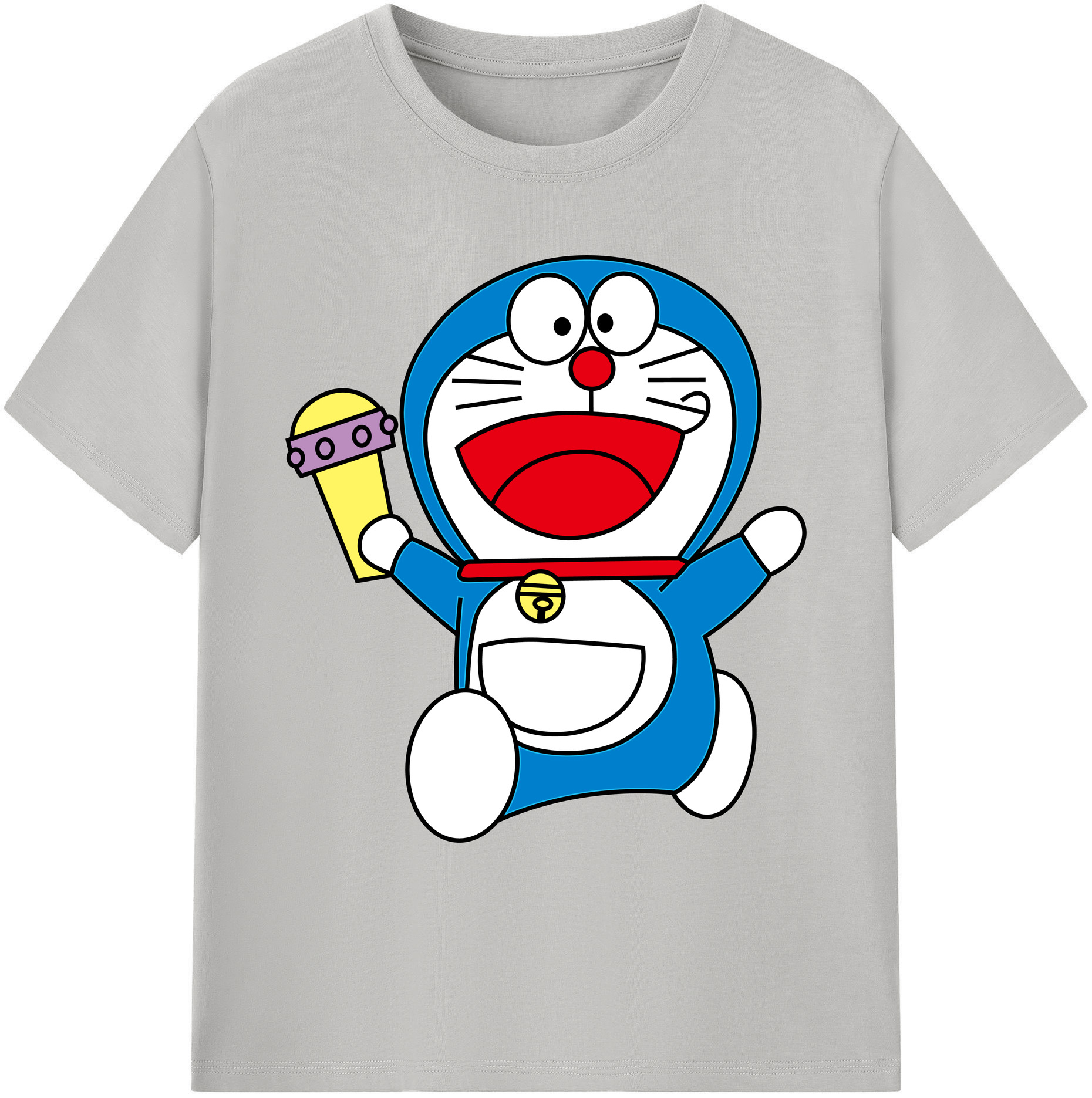 （画像用） ドラえもん Doraemon 綿100％ メンズ半袖Tシャツ｜肌触りやわらか＆通気性