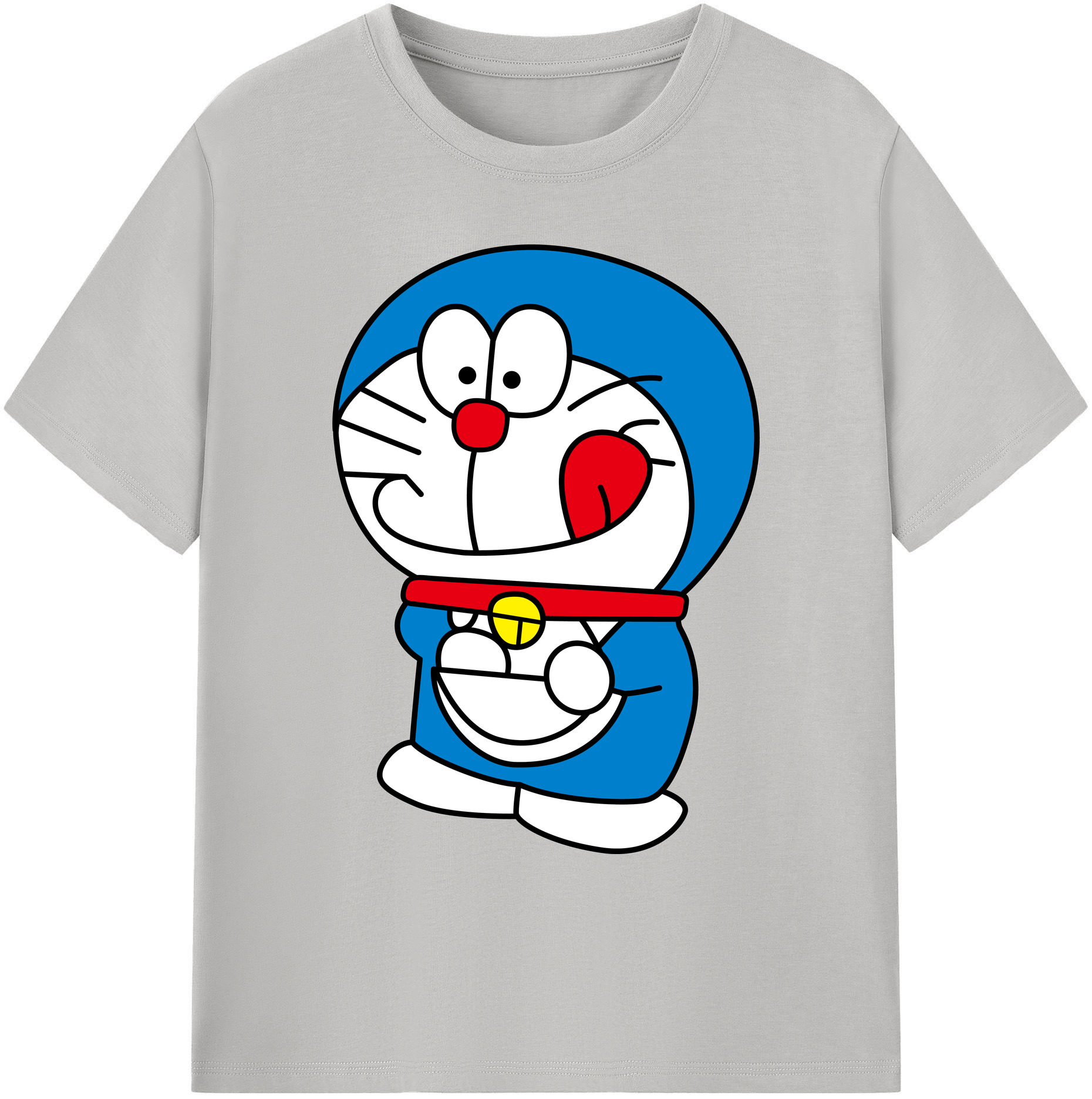 （画像用） ドラえもん Doraemon 綿100％ メンズ半袖Tシャツ｜肌触りやわらか＆通気性