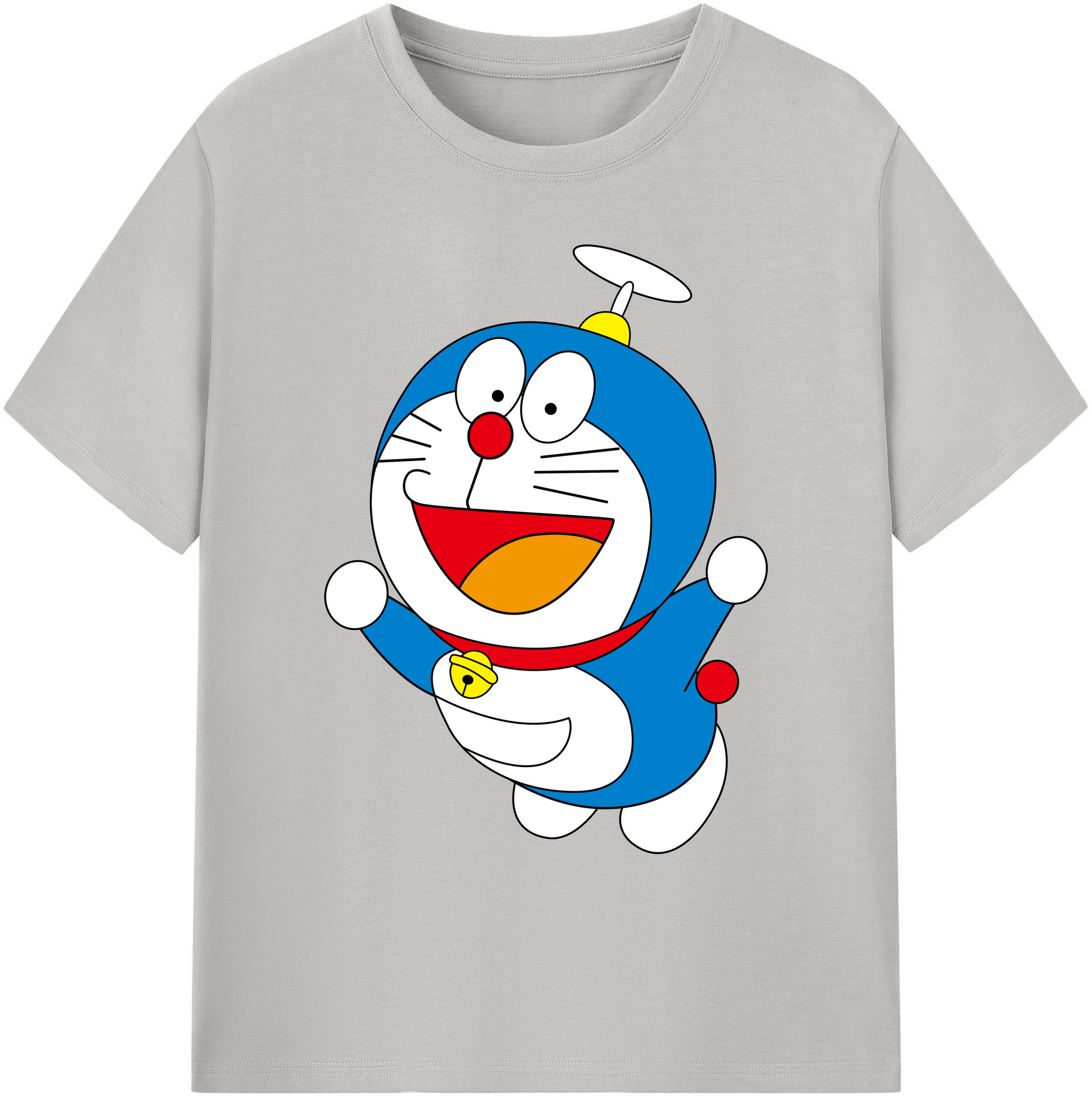 （画像用） ドラえもん Doraemon 綿100％ メンズ半袖Tシャツ｜肌触りやわらか＆通気性